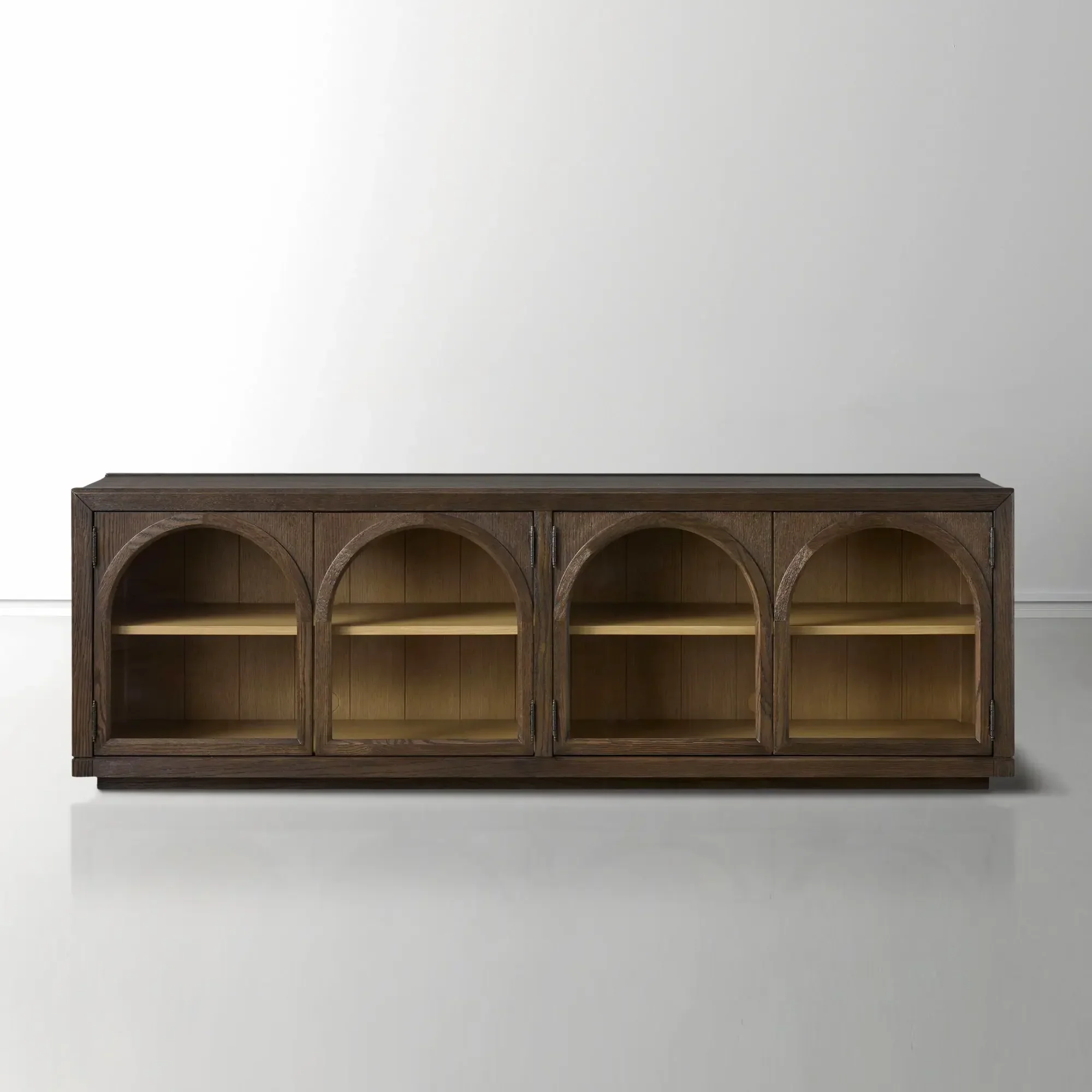 Hattie Media Console in Oak 80"W - Image 11