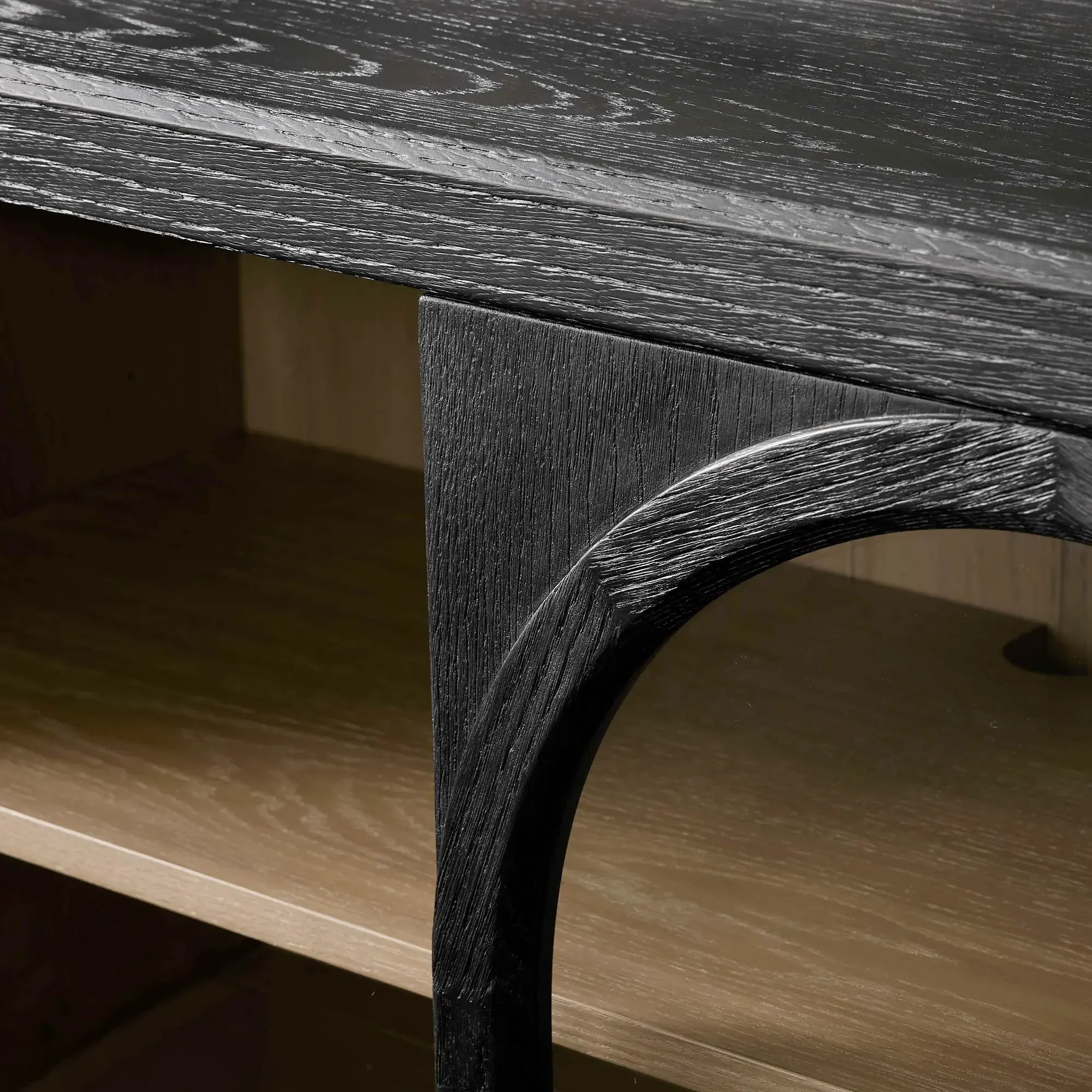 Hattie Media Console in Oak 80"W - Image 15