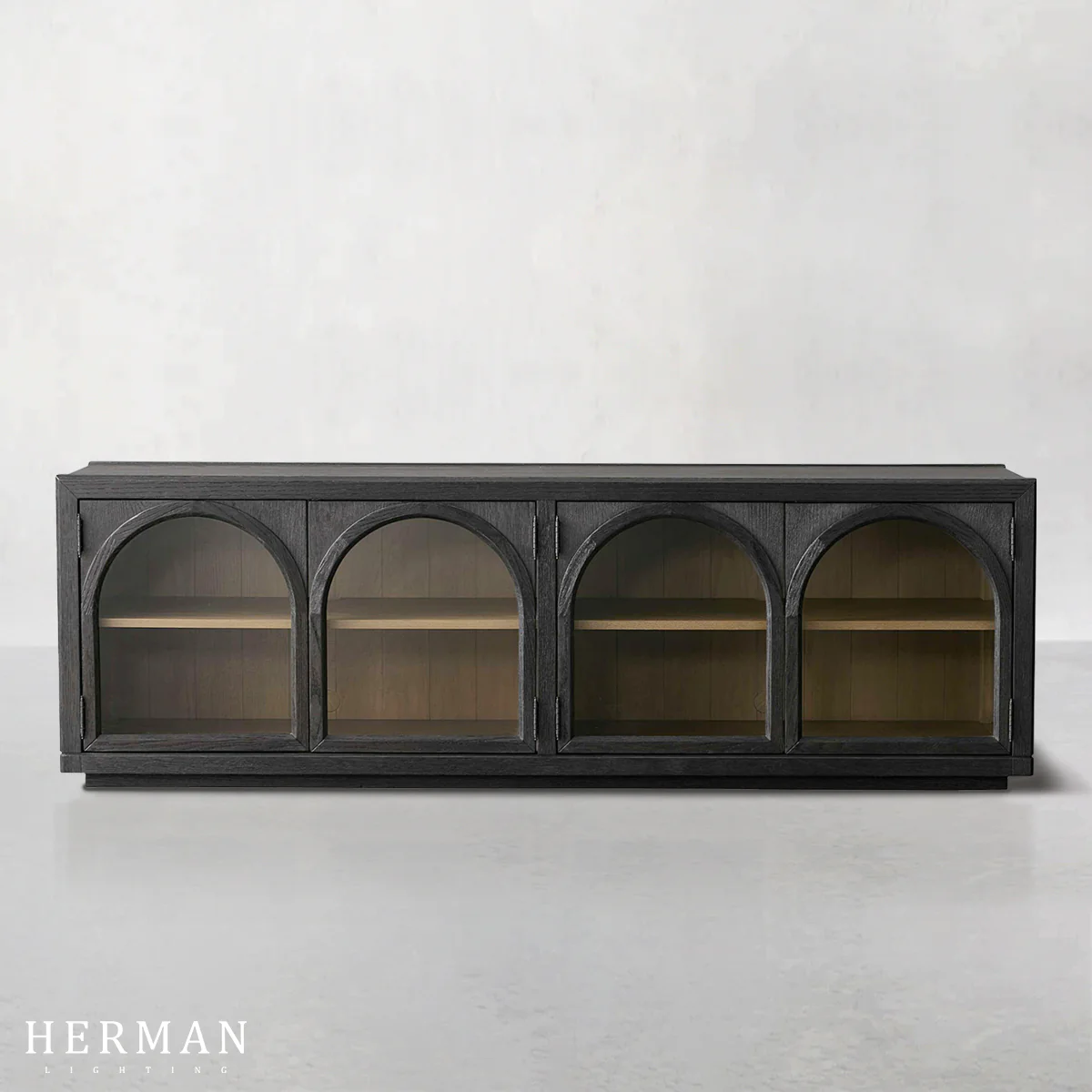 Hattie Media Console in Oak 80"W - Image 2