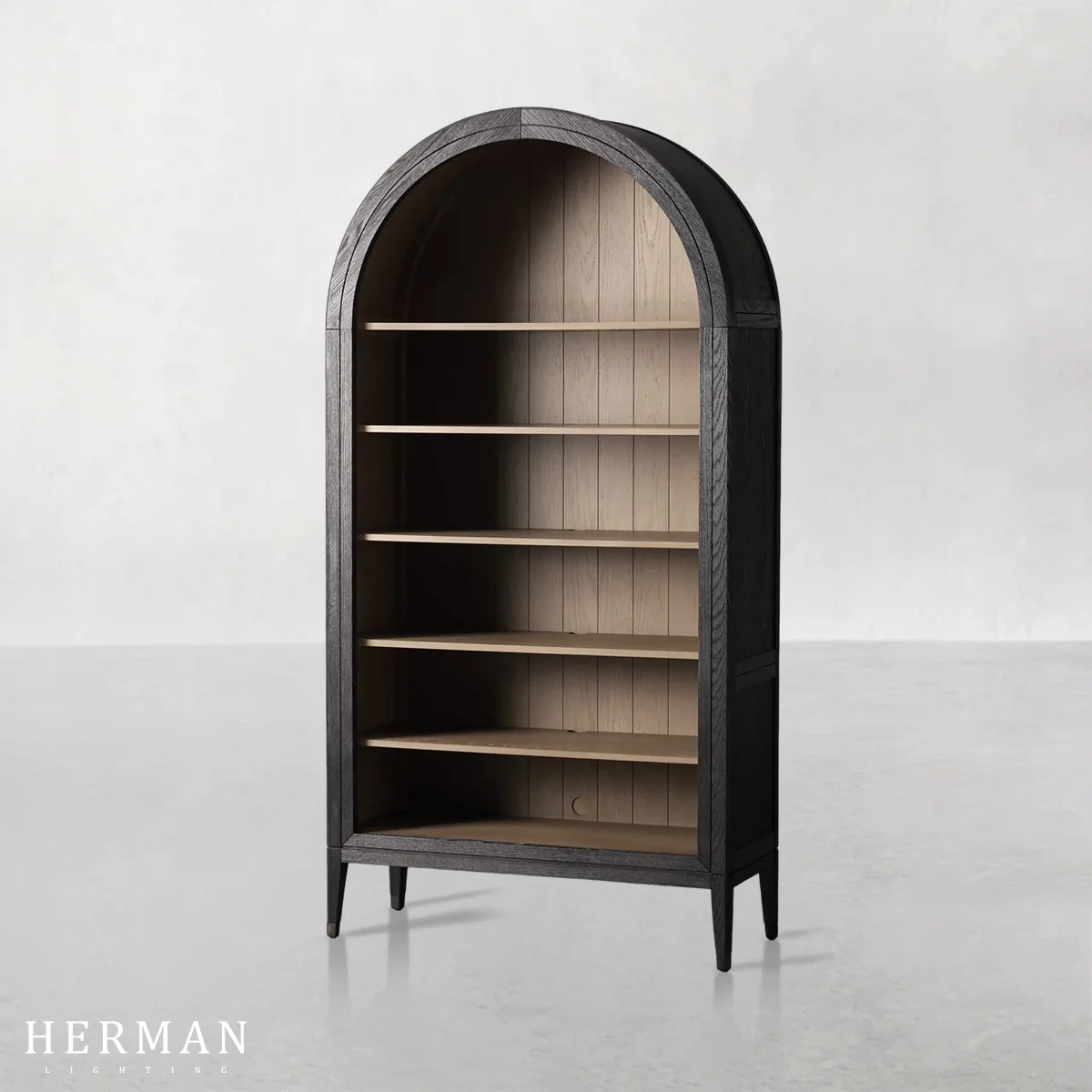 Hattie Open Bookcase in Oak 36"W 46"W - Image 15