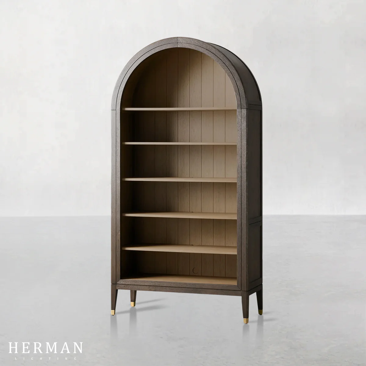 Hattie Open Bookcase in Oak 36"W 46"W - Image 16