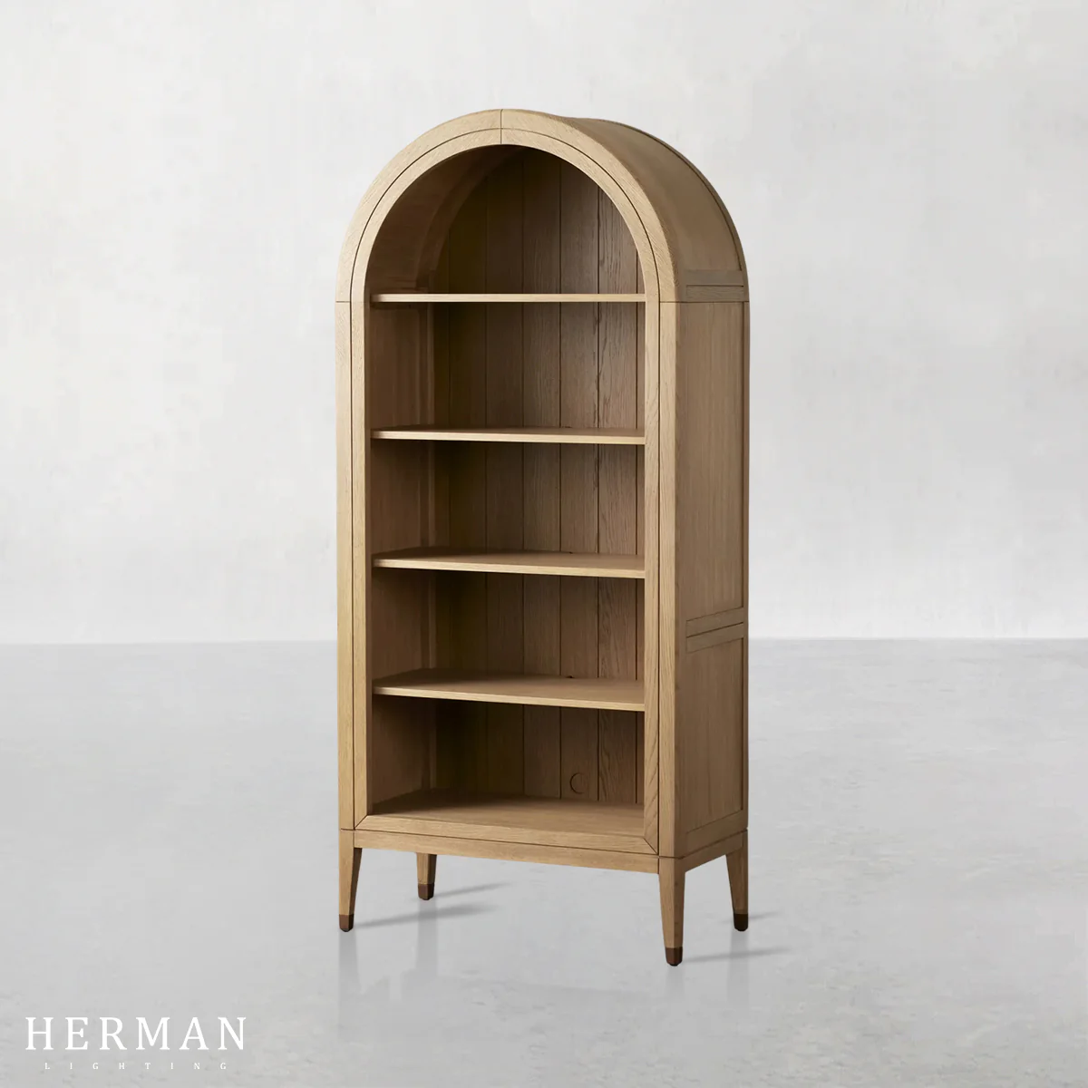 Hattie Open Bookcase in Oak 36"W 46"W - Image 20