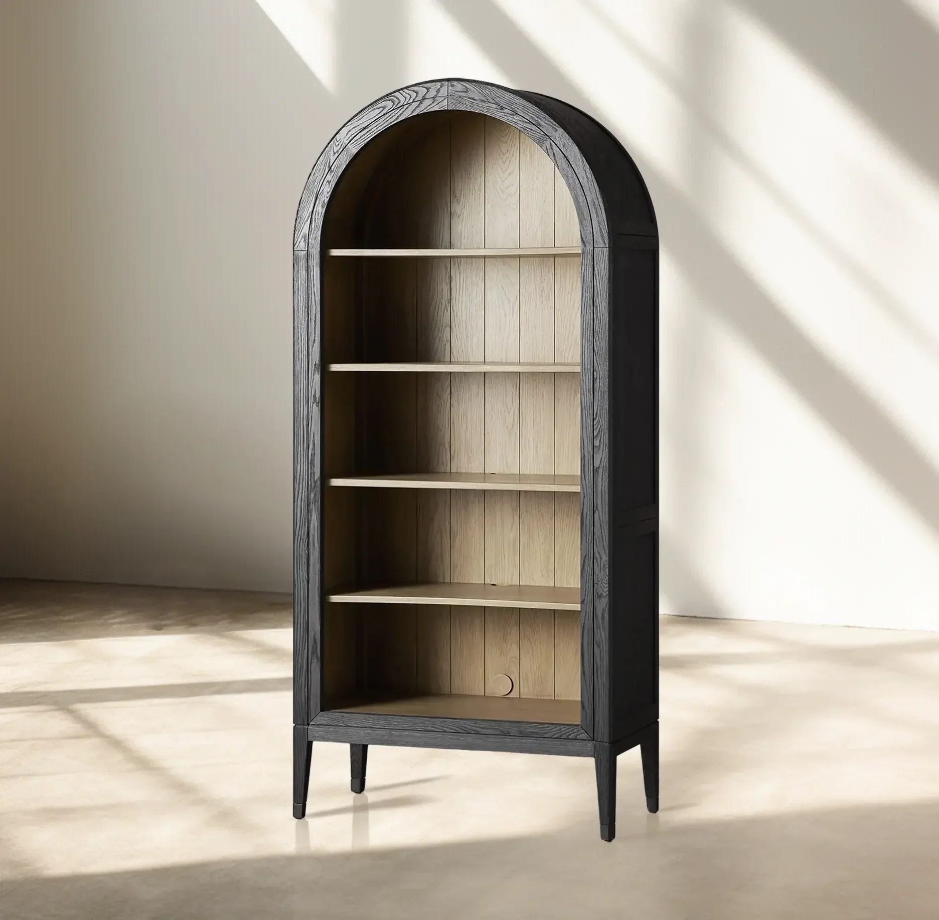 Hattie Open Bookcase in Oak 36"W 46"W - Image 21
