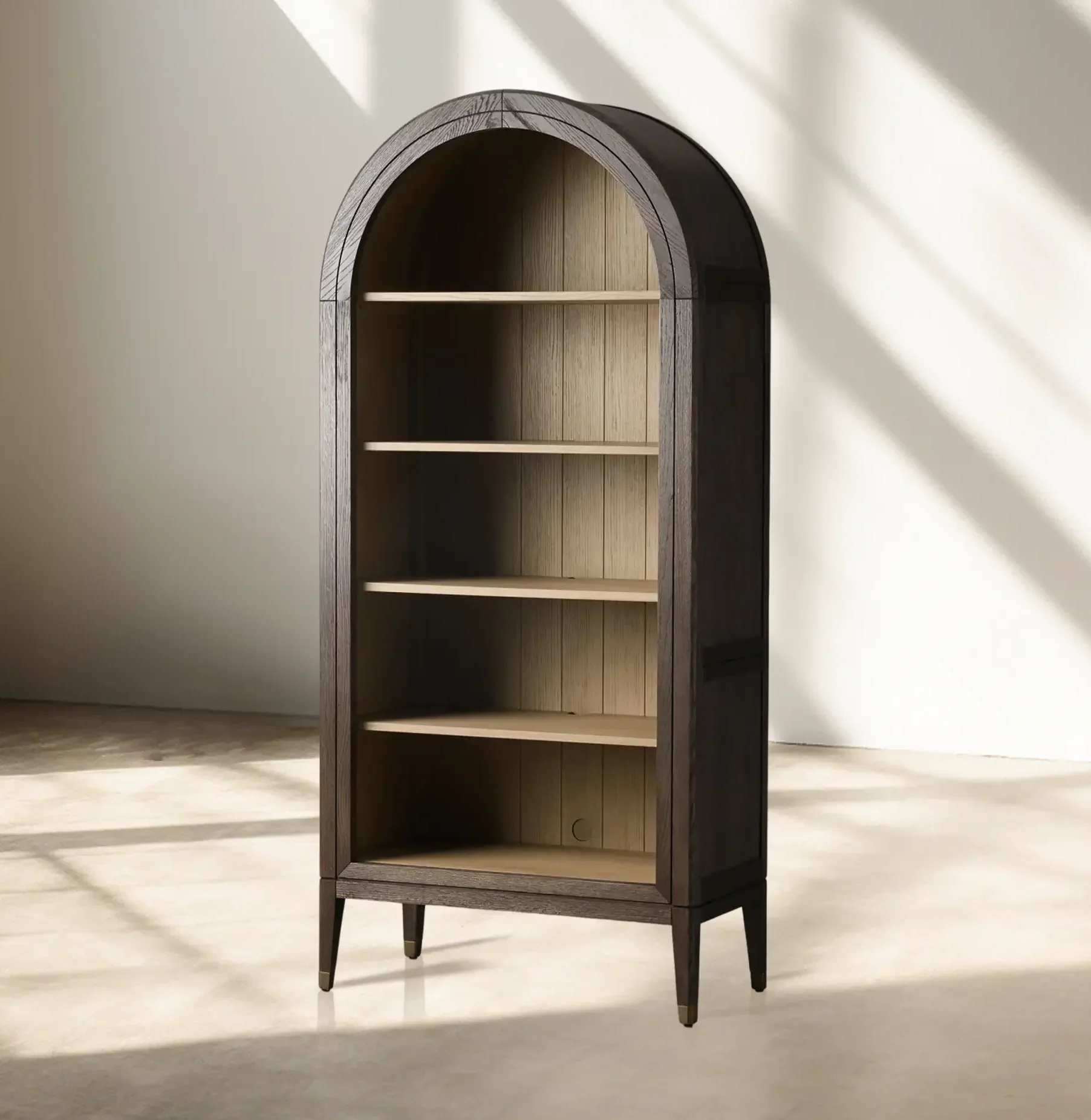 Hattie Open Bookcase in Oak 36"W 46"W - Image 25