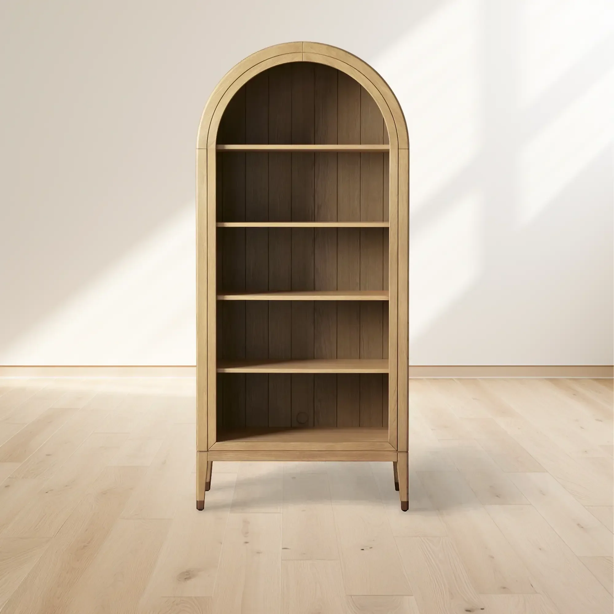 Hattie Open Bookcase in Oak 36"W 46"W - Image 36