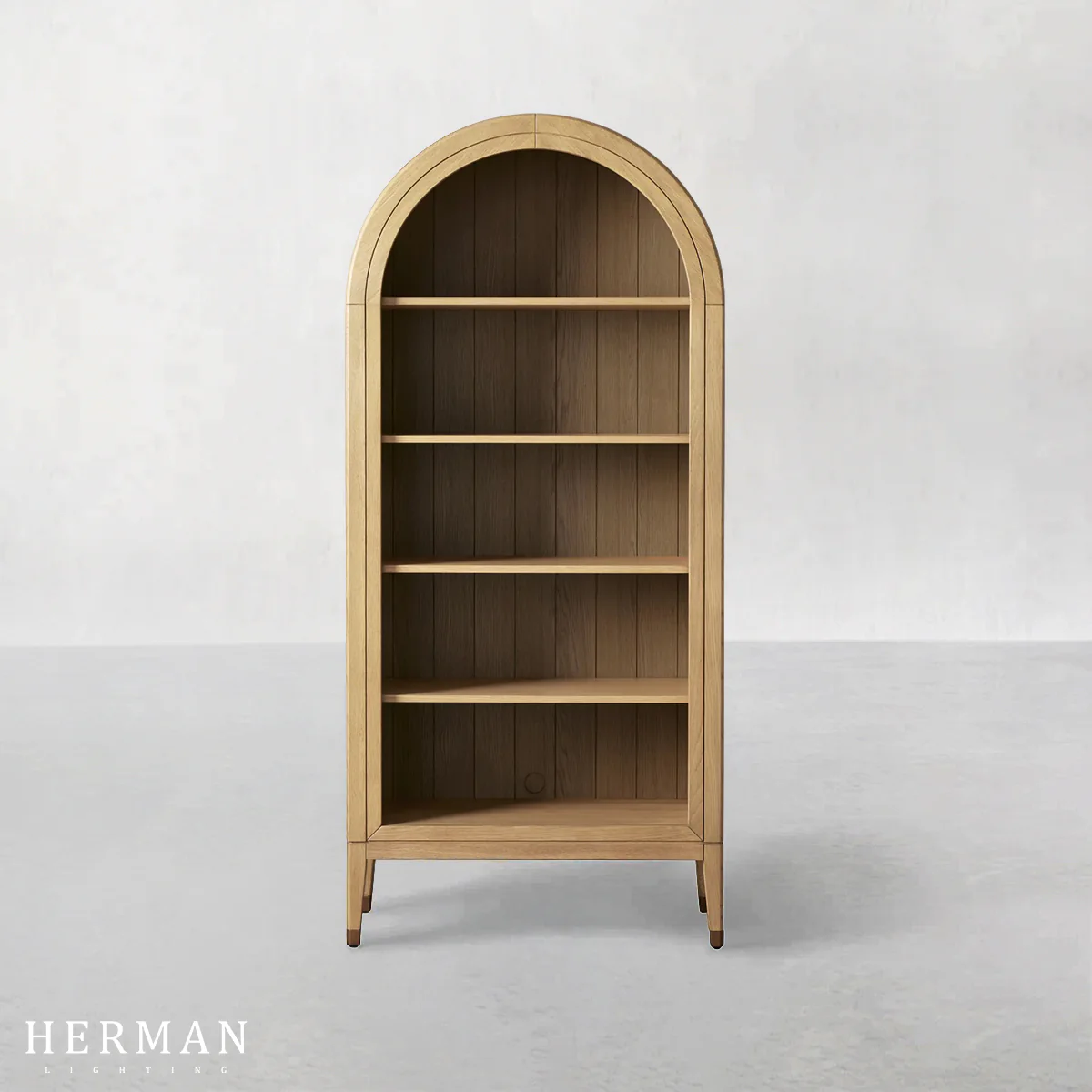 Hattie Open Bookcase in Oak 36"W 46"W - Image 47