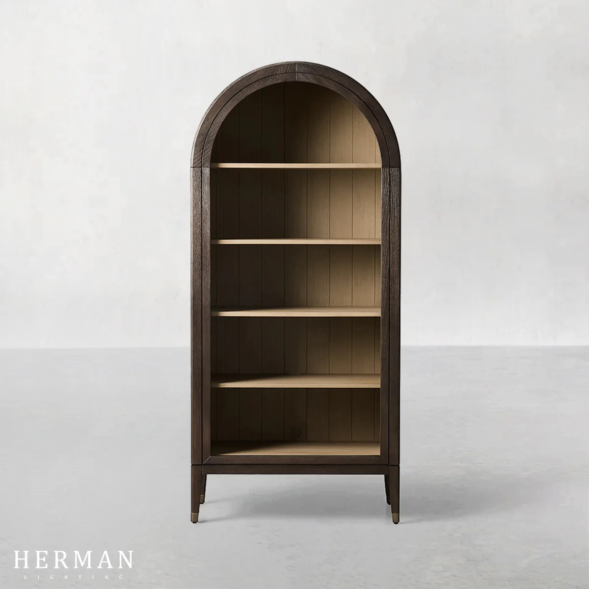 Hattie Open Bookcase in Oak 36"W 46"W - Image 48