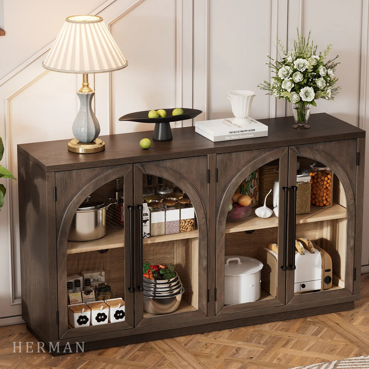 Hattie Sideboard in Oak 70"W 90"W - Image 11