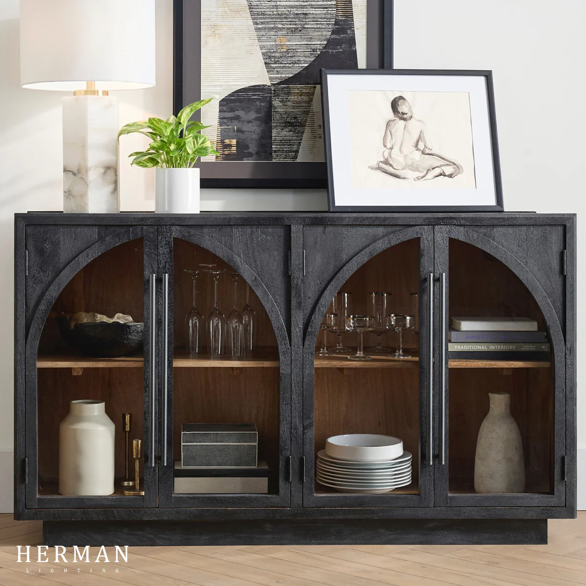 Hattie Sideboard in Oak 70"W 90"W - Image 2