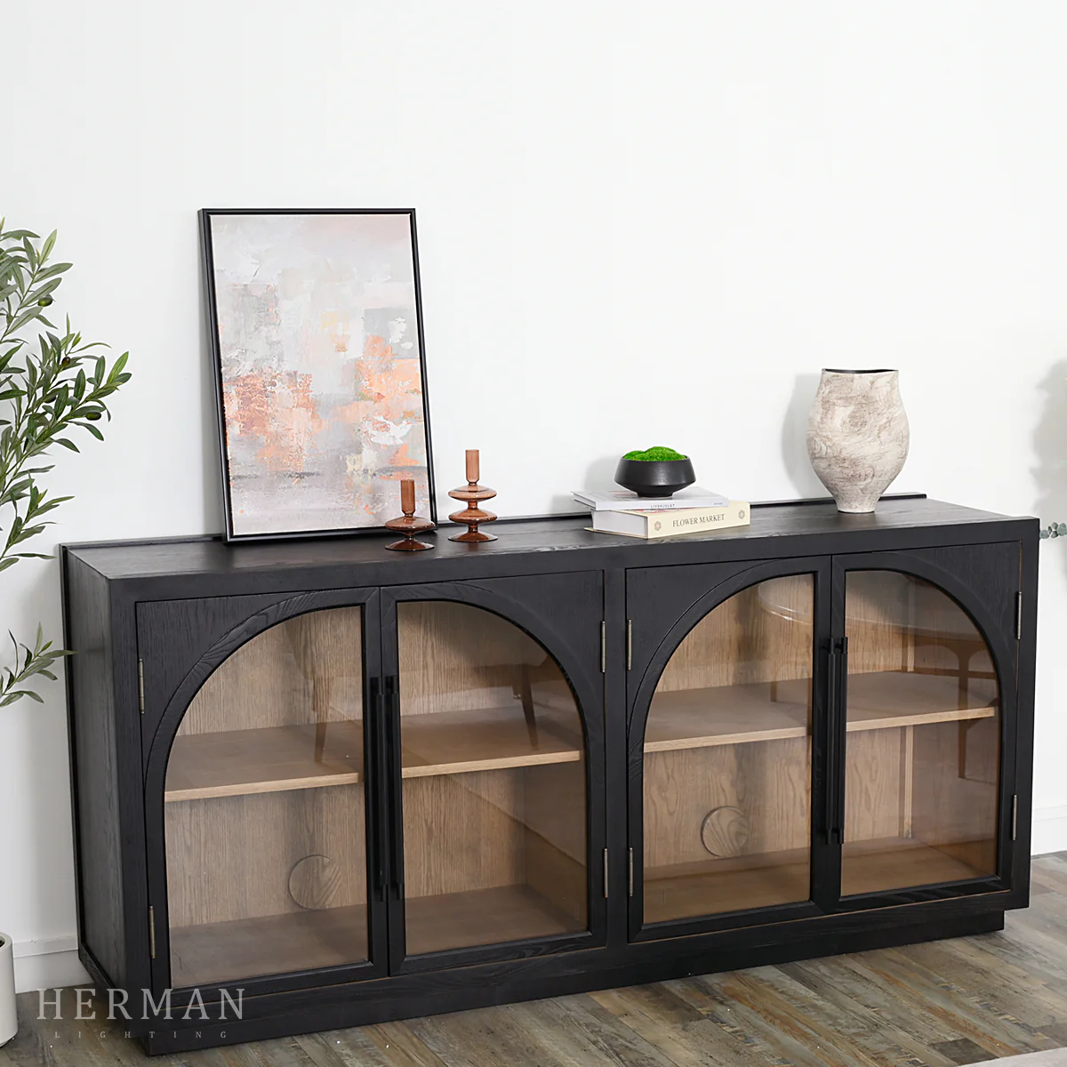 Hattie Sideboard in Oak 70"W 90"W - Image 4