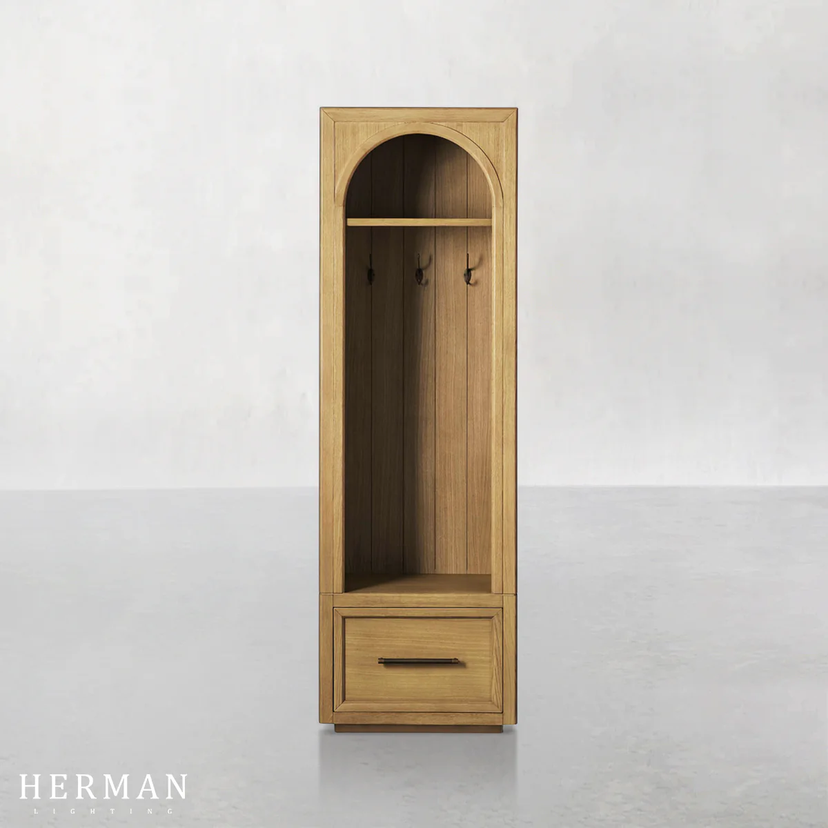 Hattie Single Entryway Cabinet in Oak 25"W - Image 3