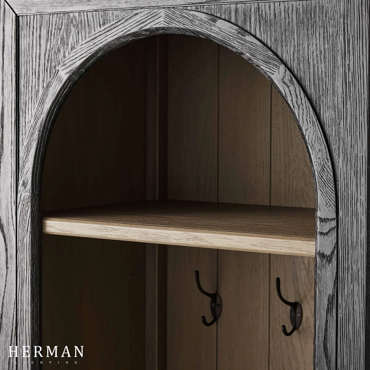 Hattie Single Entryway Cabinet in Oak 25"W - Image 4