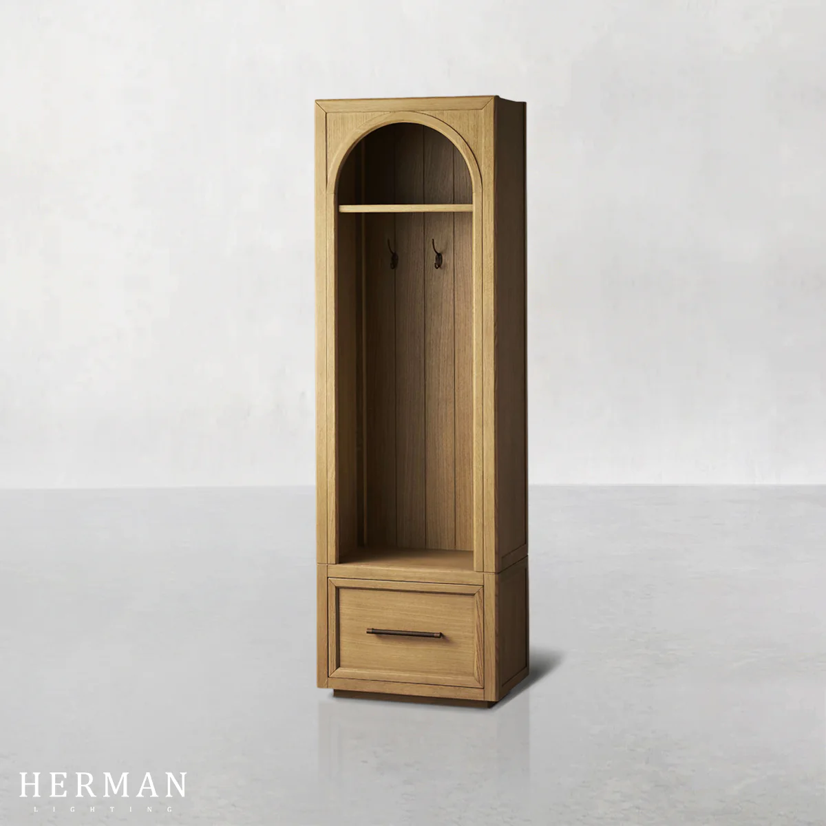 Hattie Single Entryway Cabinet in Oak 25"W - Image 7