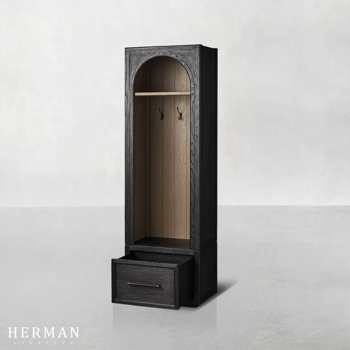 Hattie Single Entryway Cabinet in Oak 25"W - Image 8