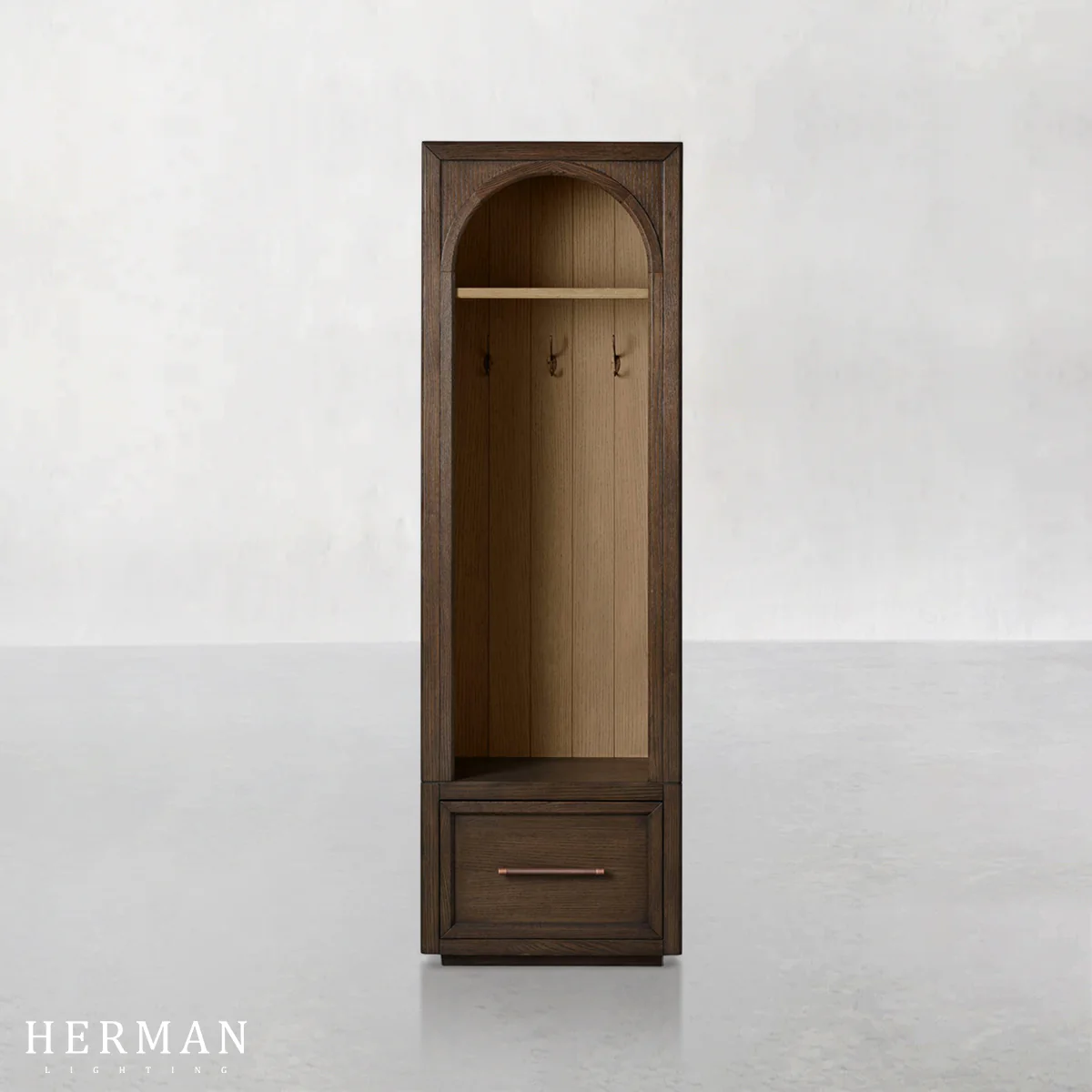 Hattie Single Entryway Cabinet in Oak 25"W - Image 9