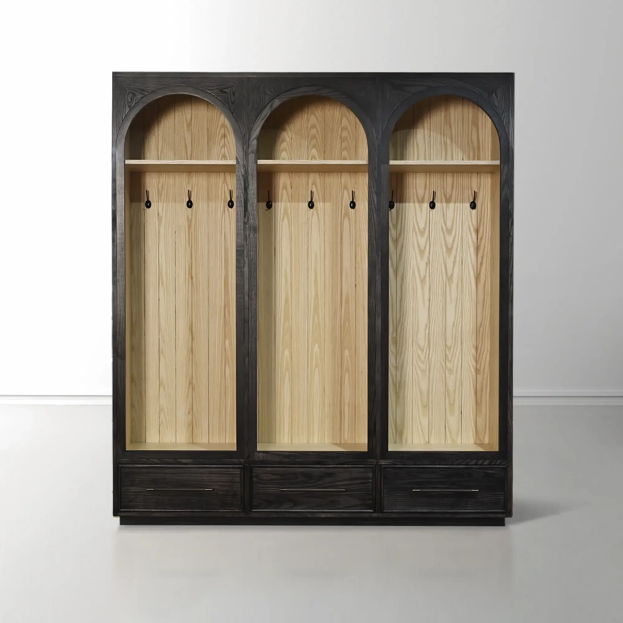 Hattie Triple Entryway Cabinet in Oak 69.75"W - Image 16