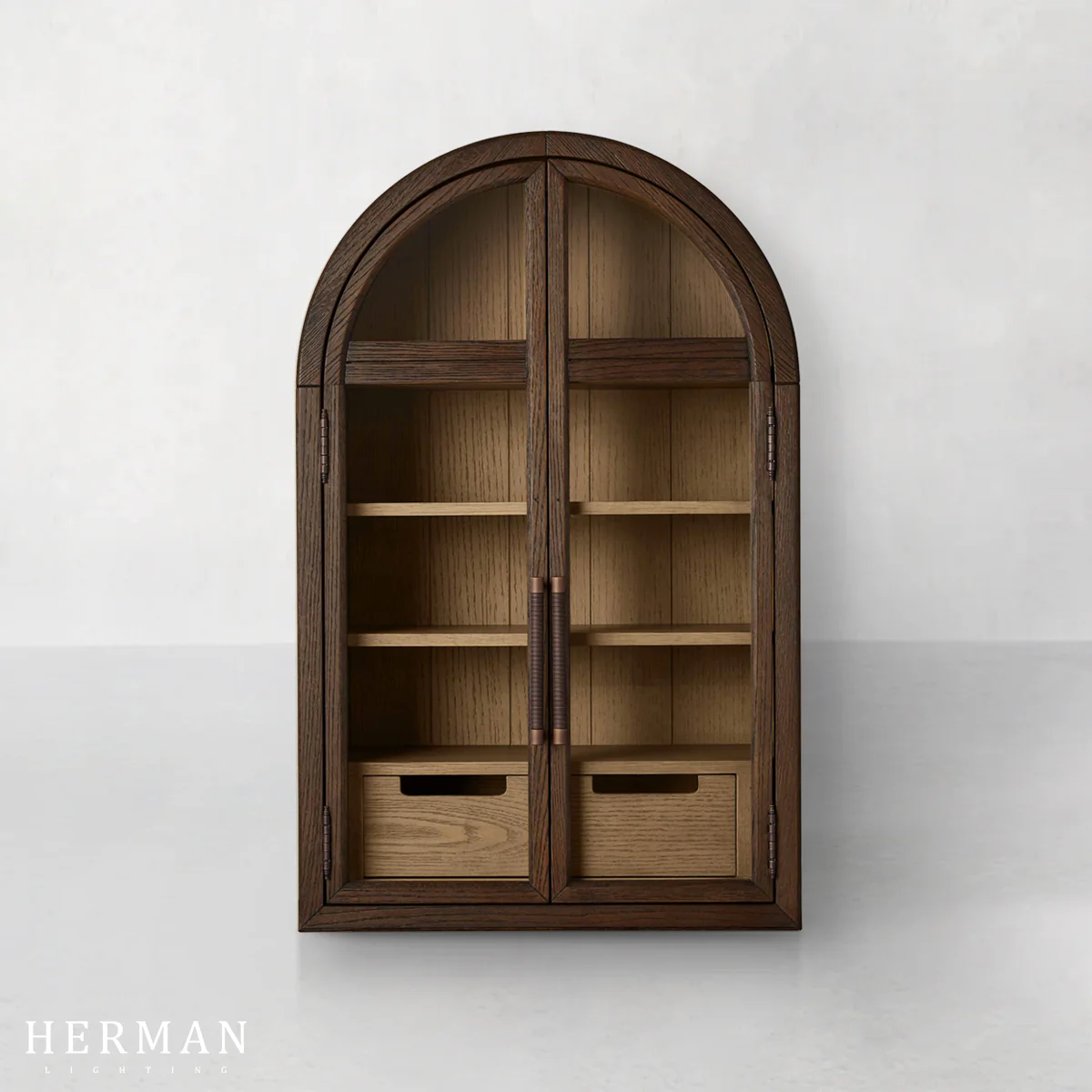 Hattie Wall Mounted Cabinet in Oak 24"W - Image 3