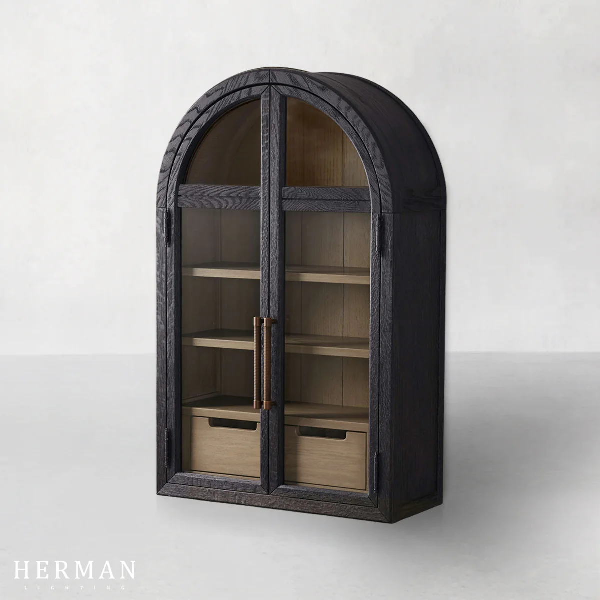 Hattie Wall Mounted Cabinet in Oak 24"W - Image 4