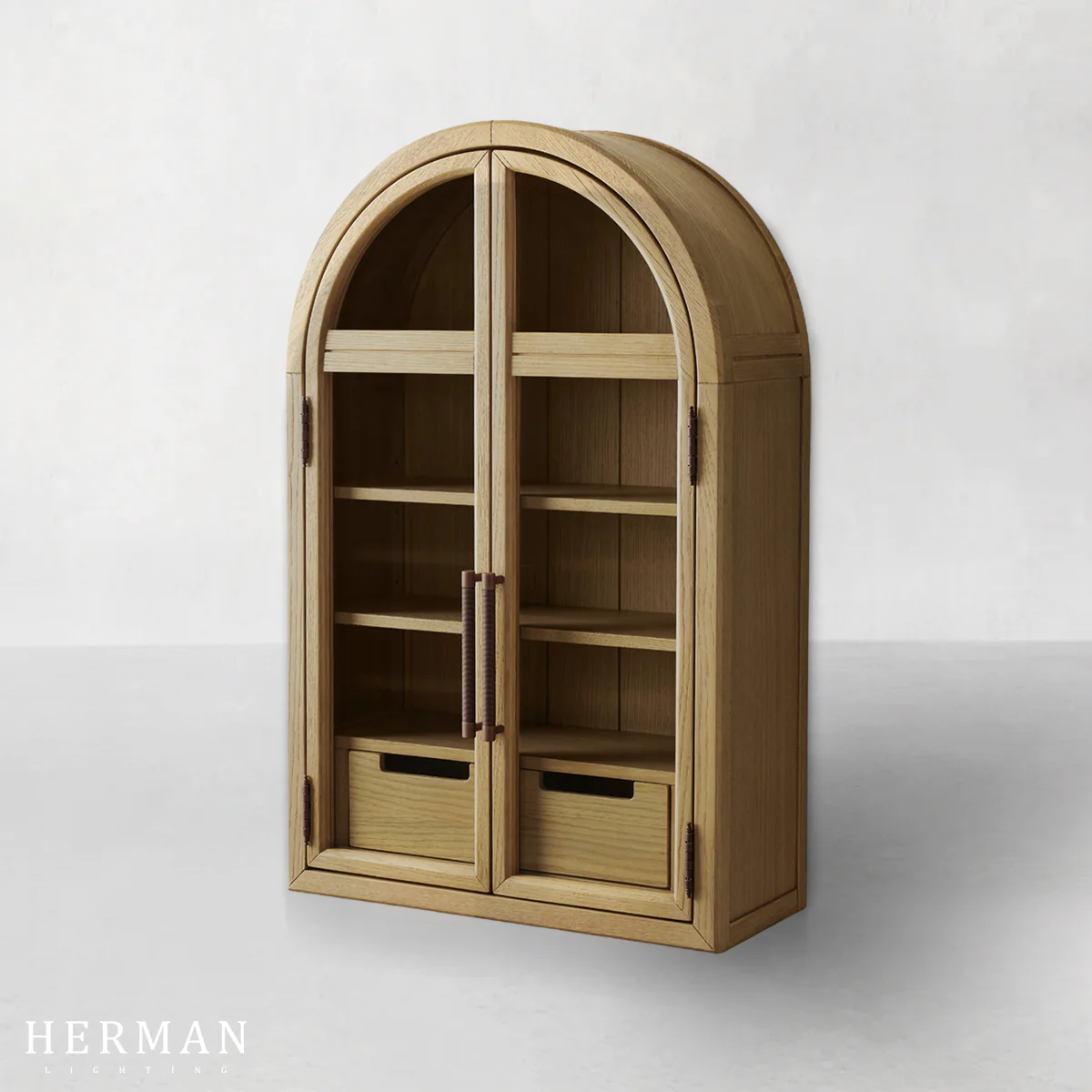 Hattie Wall Mounted Cabinet in Oak 24"W - Image 6