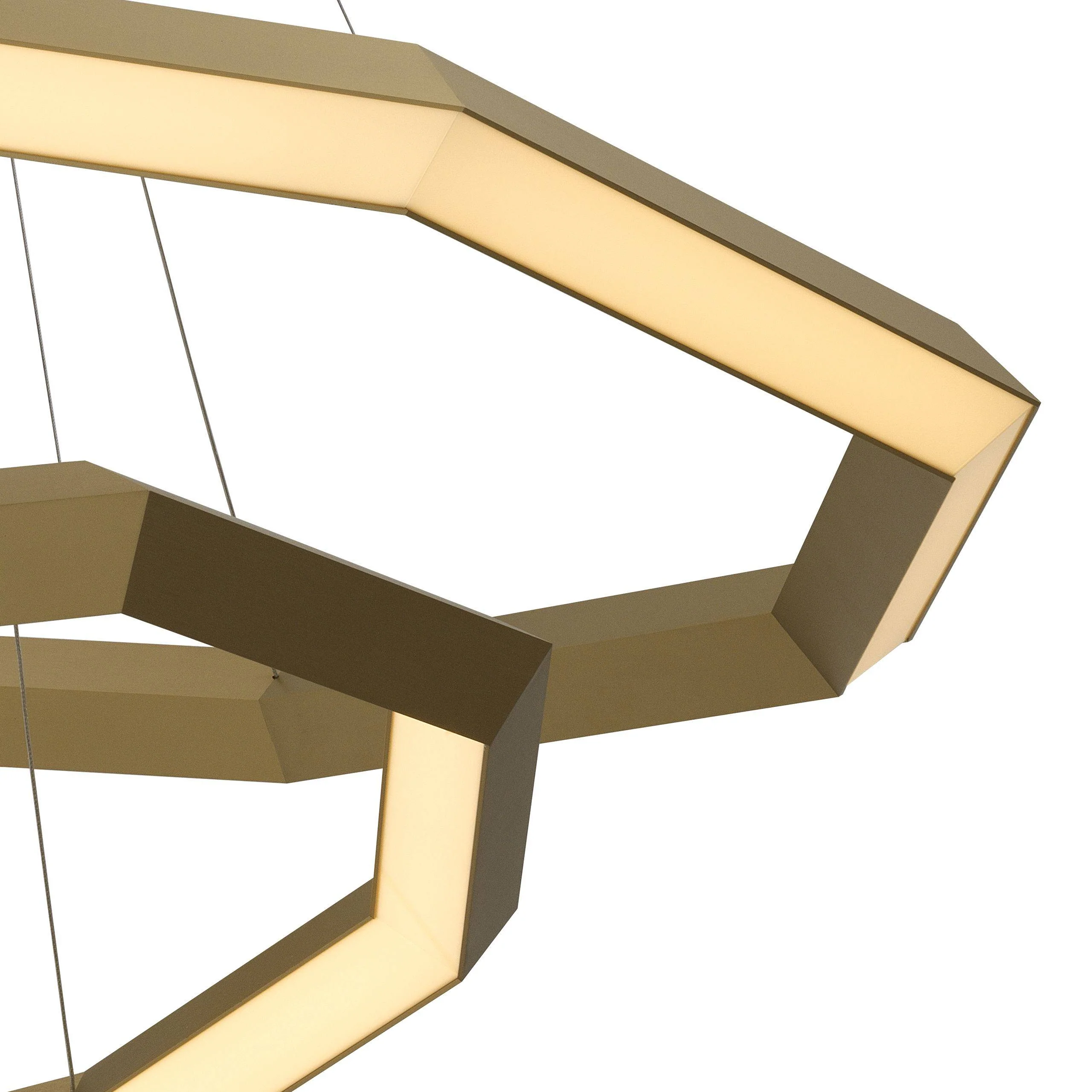Helvetia Modern Brass Chandelier [S/L] - [Brass] - Image 6