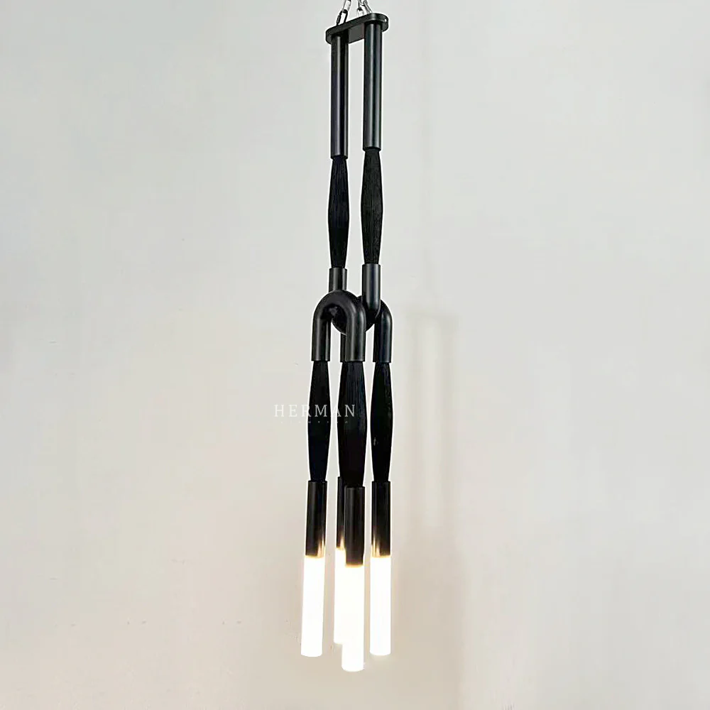 Heritage Horsehair 4-Light Pendant - Image 24