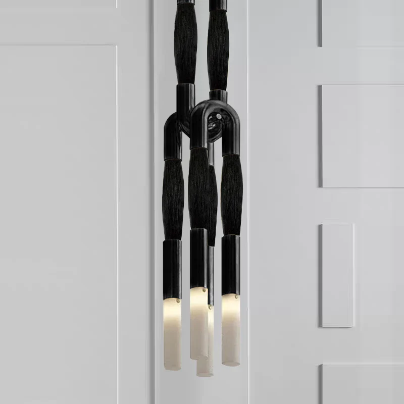 Heritage Horsehair 4-Light Pendant - Image 32