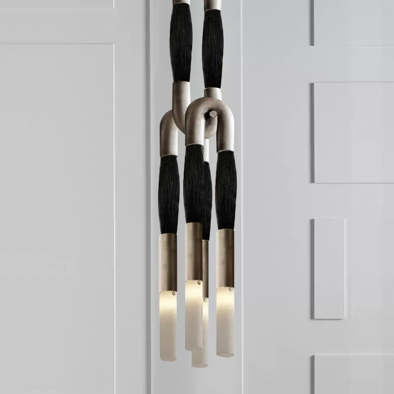 Heritage Horsehair 4-Light Pendant - Image 34