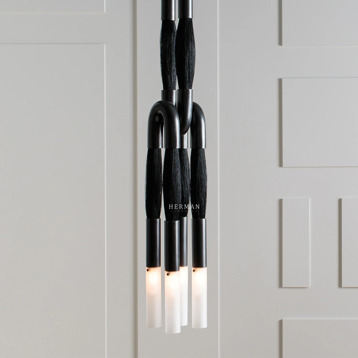 Heritage Horsehair 4-Light Pendant - Image 47