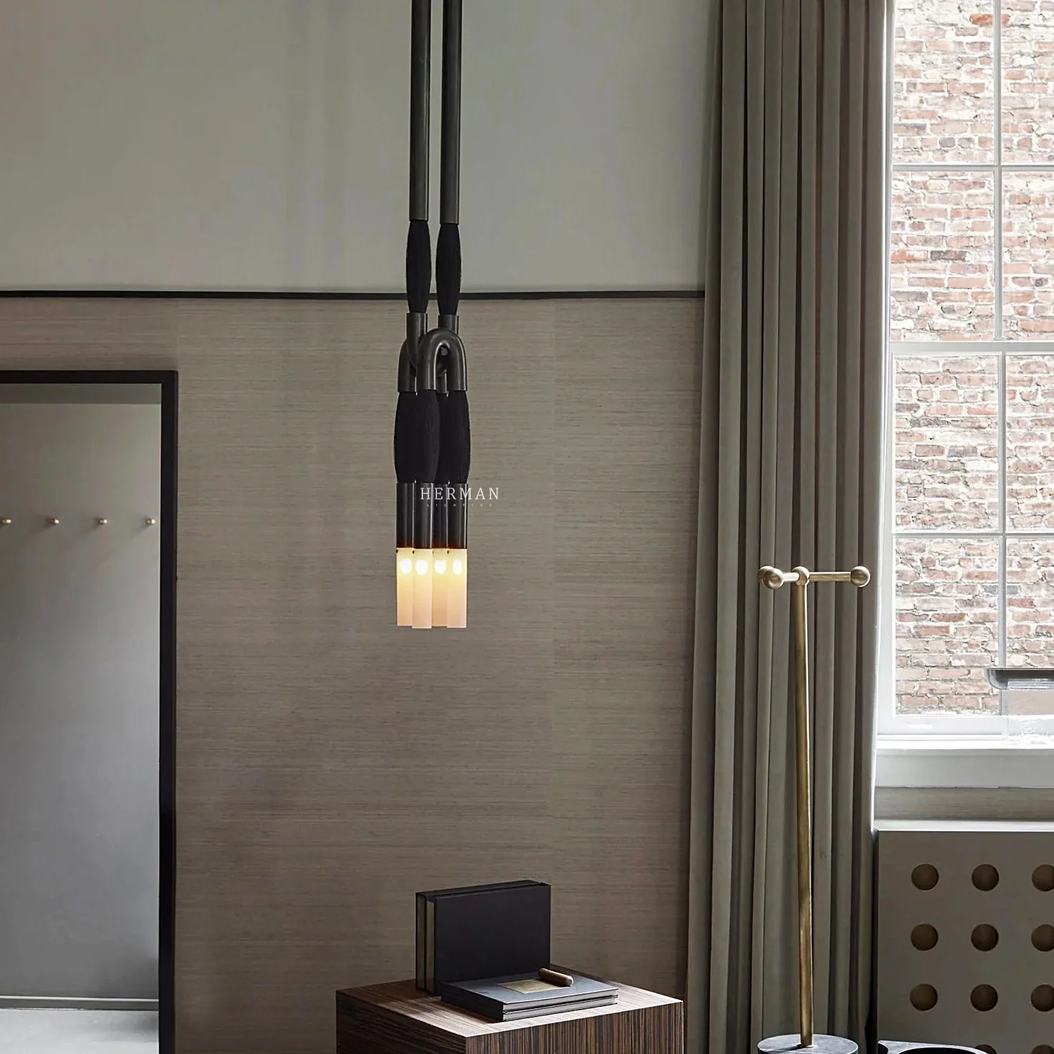 Heritage Horsehair 4-Light Pendant - Image 52