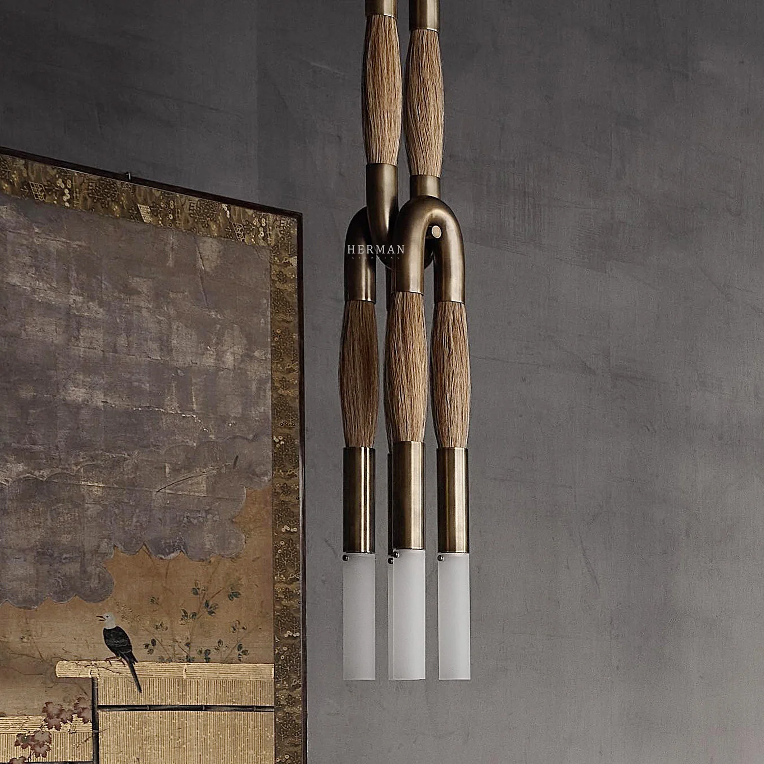 Heritage Horsehair 4-Light Pendant - Image 53