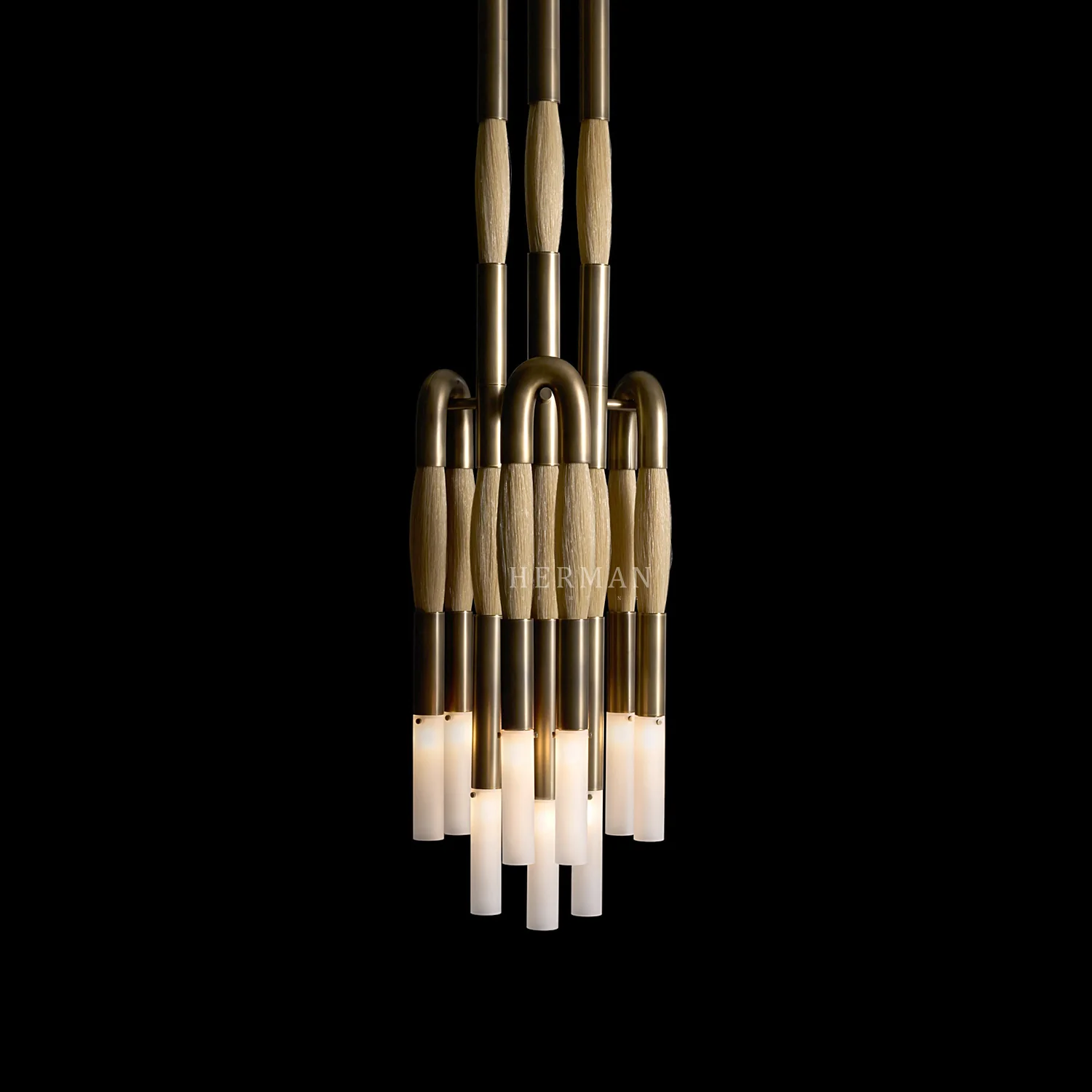 Heritage Horsehair 9-Light Pendant - Image 18