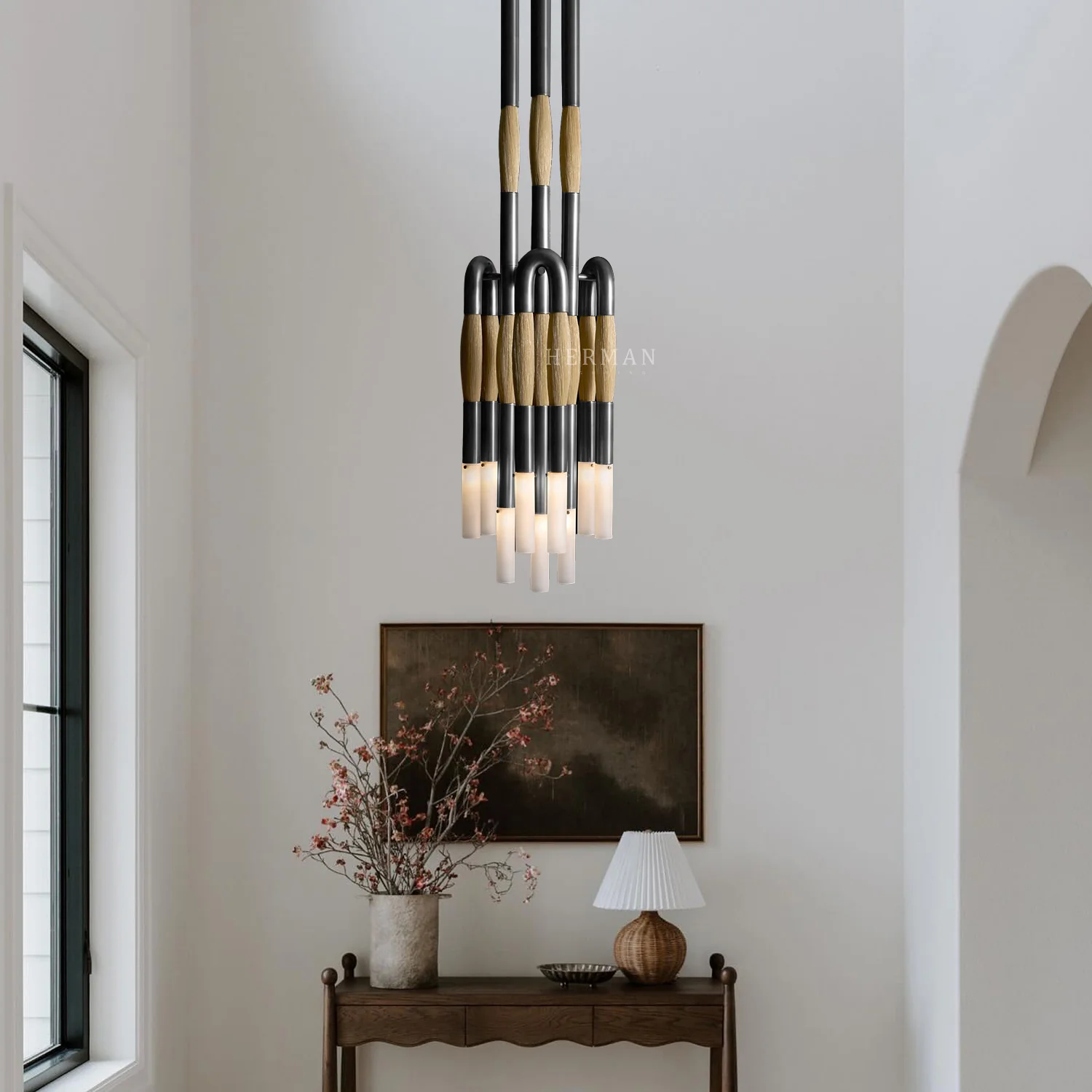 Heritage Horsehair 9-Light Pendant - Image 20