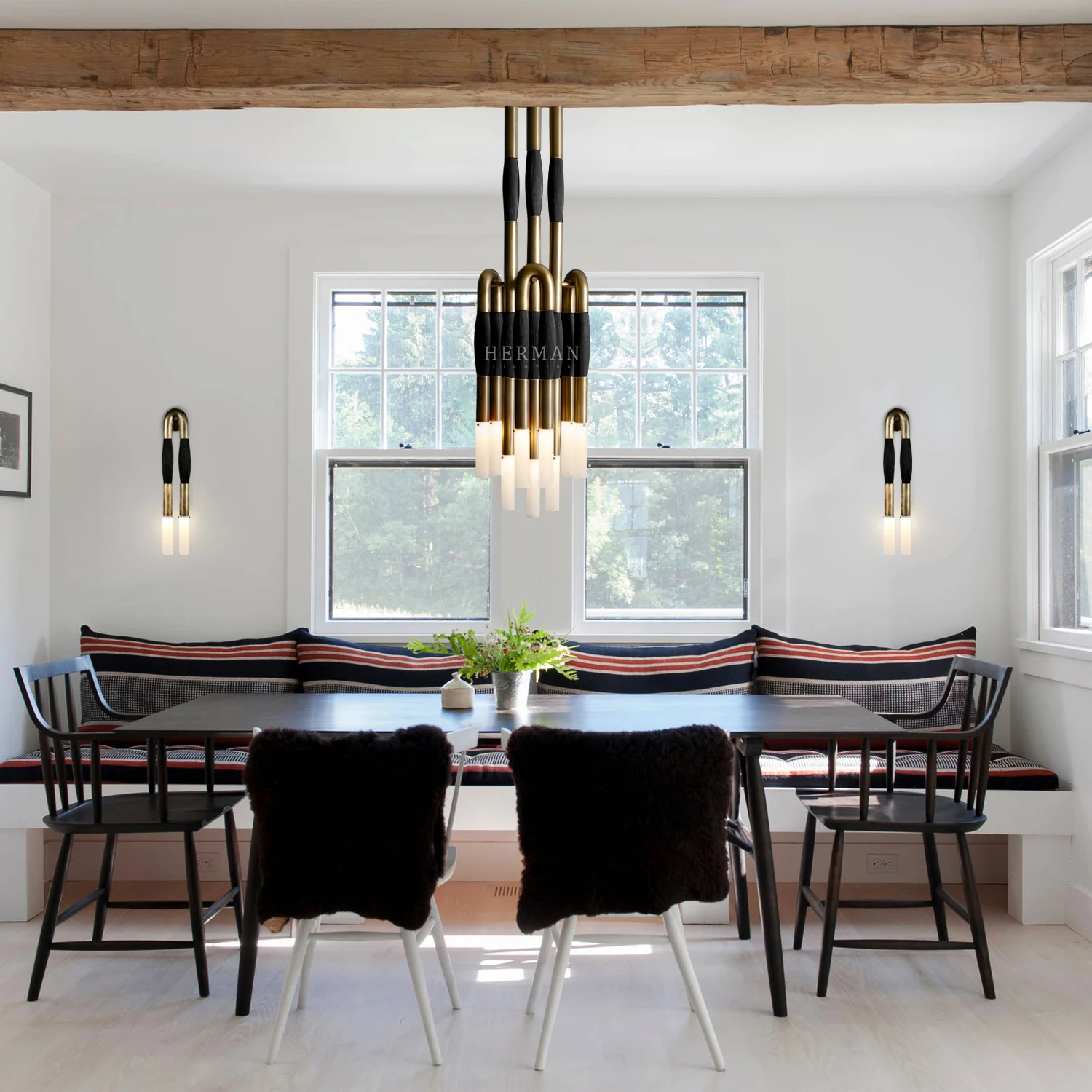 Heritage Horsehair 9-Light Pendant - Image 21