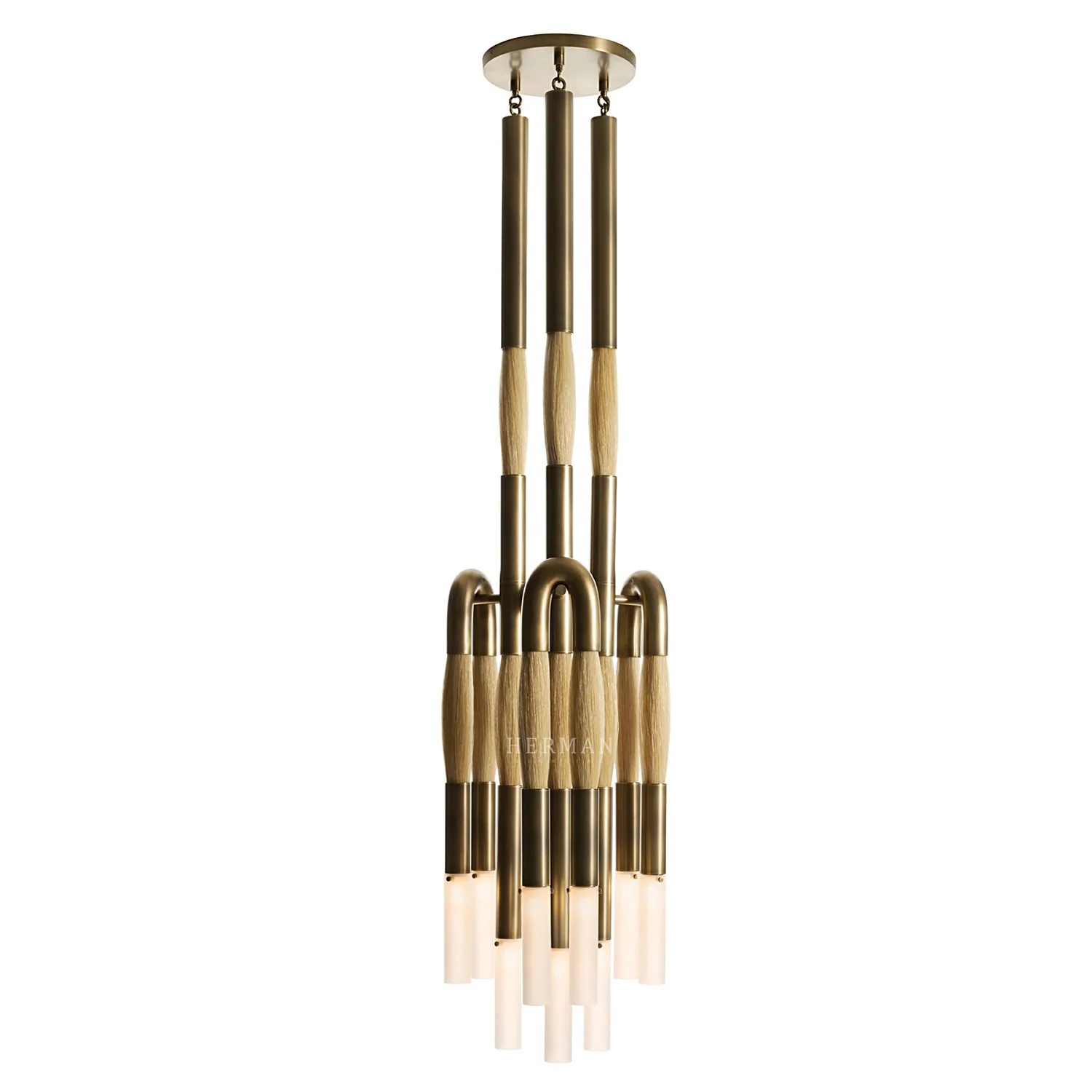 Heritage Horsehair 9-Light Pendant - Image 25