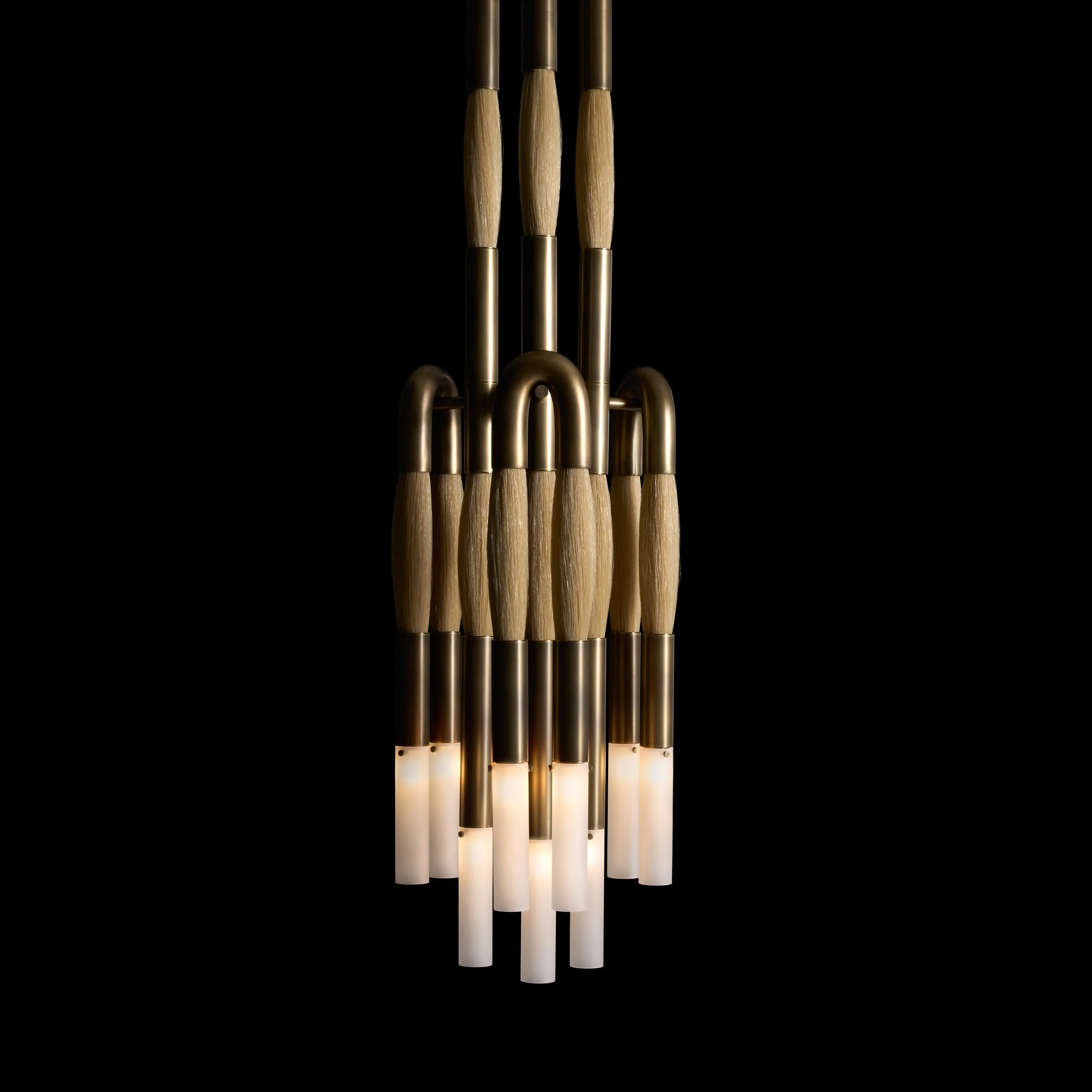 Heritage Horsehair 9-Light Pendant - Image 7