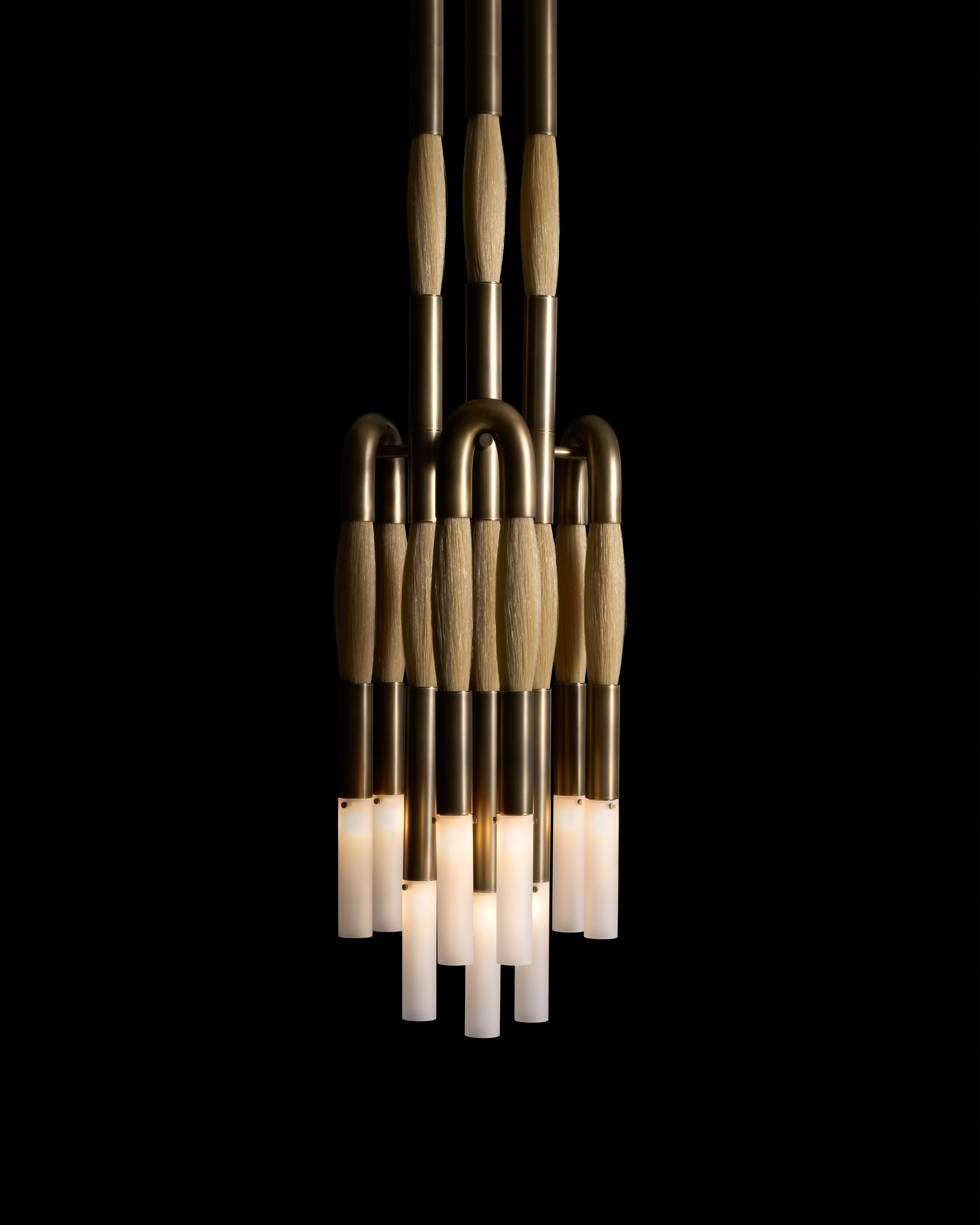 Heritage Horsehair 9-Light Pendant - Image 8