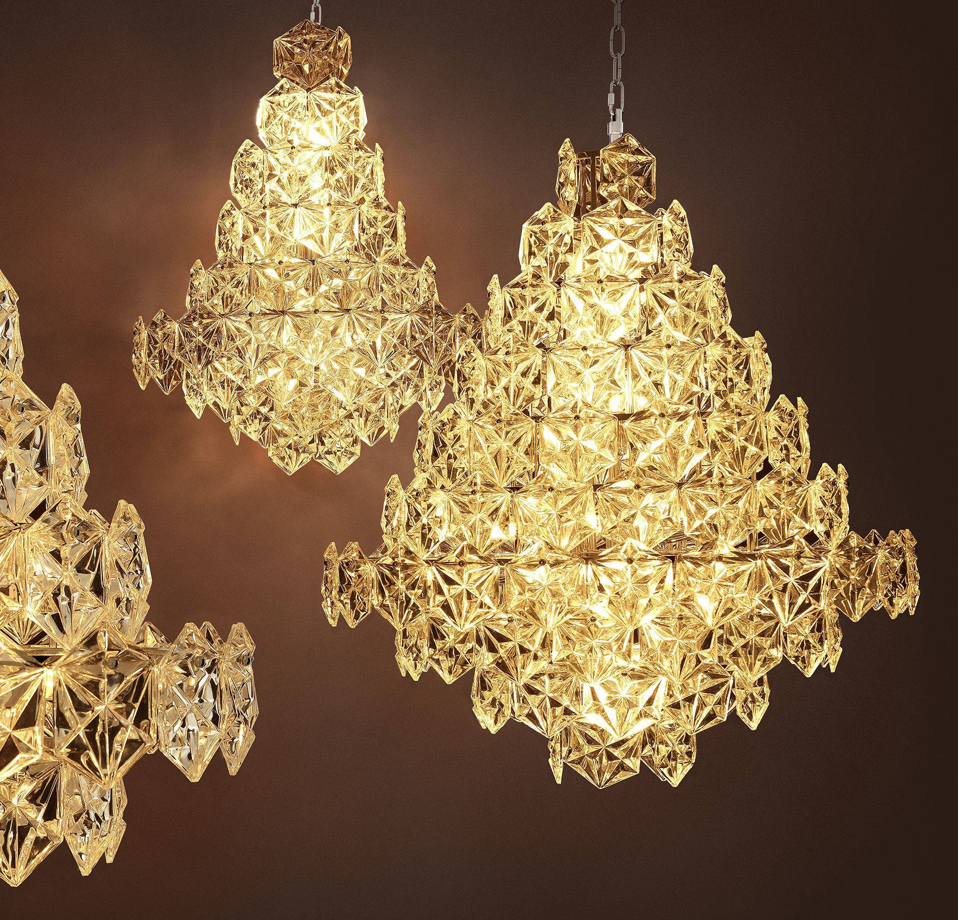 Hermitage L Modern Chandelier - [Nickel] - Image 3