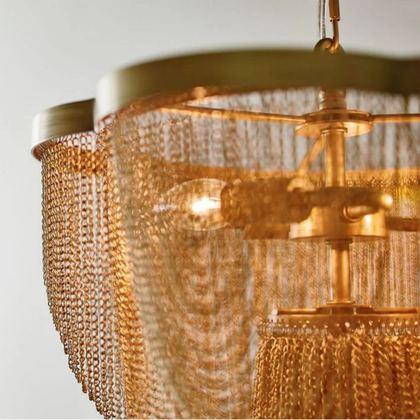 Hikari Metal Chain Chandelier - Image 4