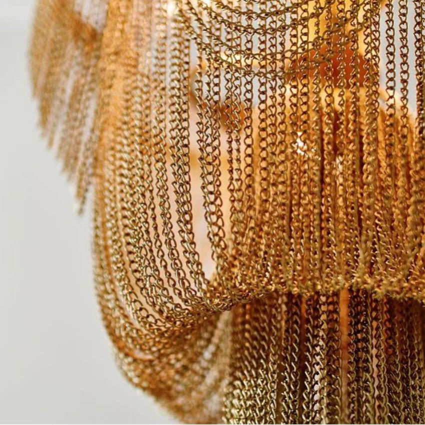 Hikari Metal Chain Chandelier - Image 5