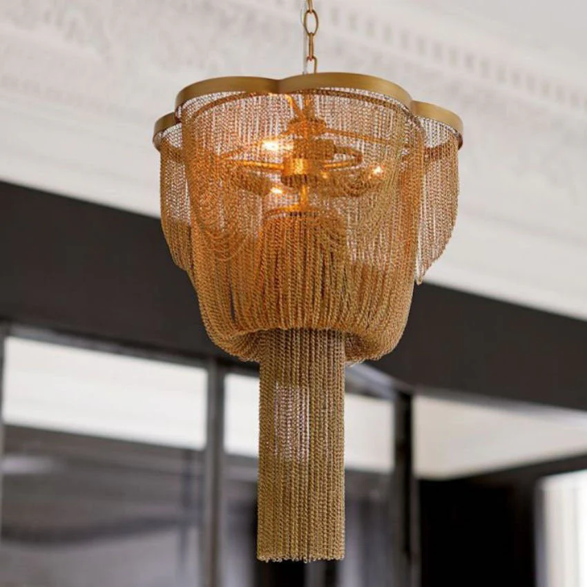 Hikari Metal Chain Chandelier - Image 6