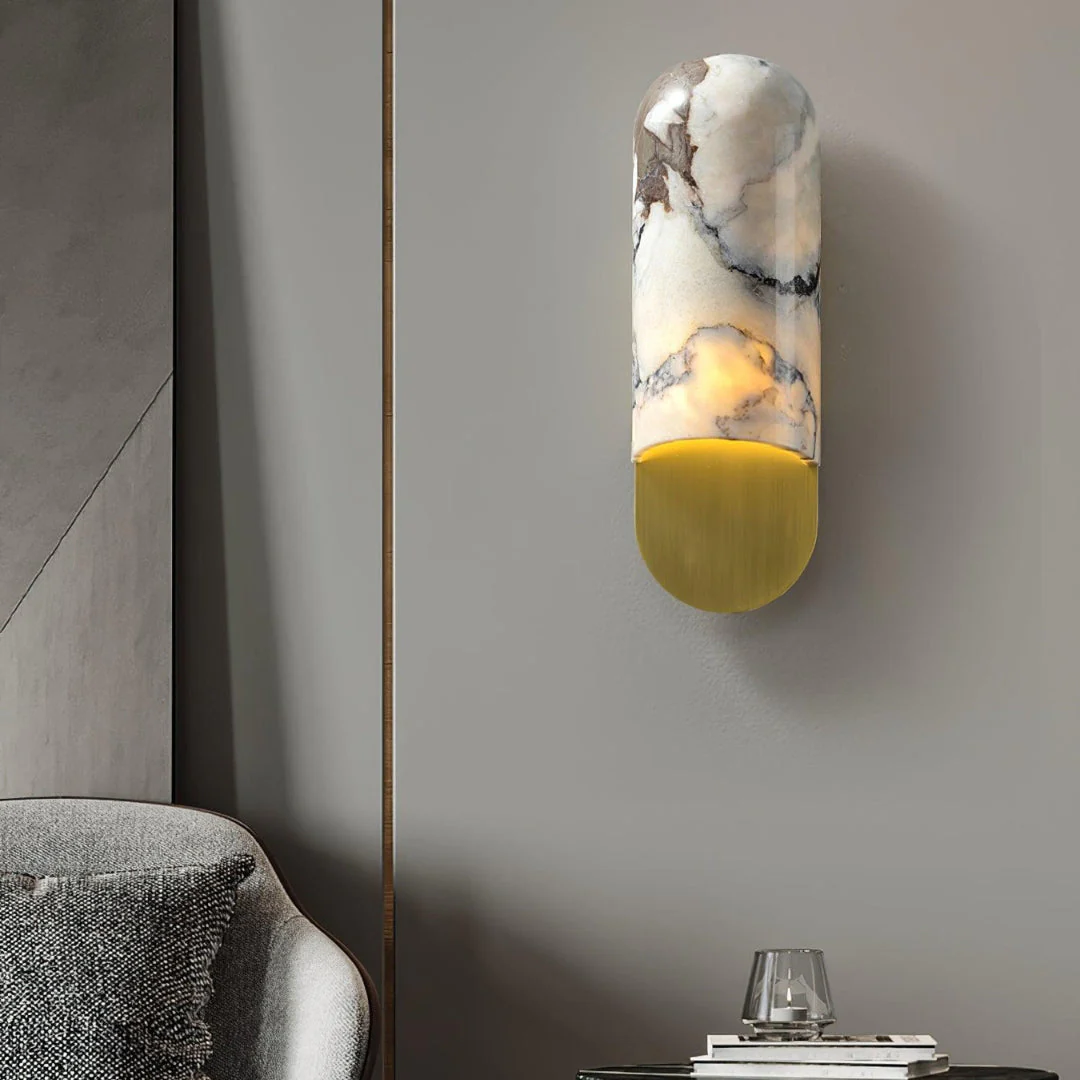Hl Alabaster Wall Sconce - Image 4
