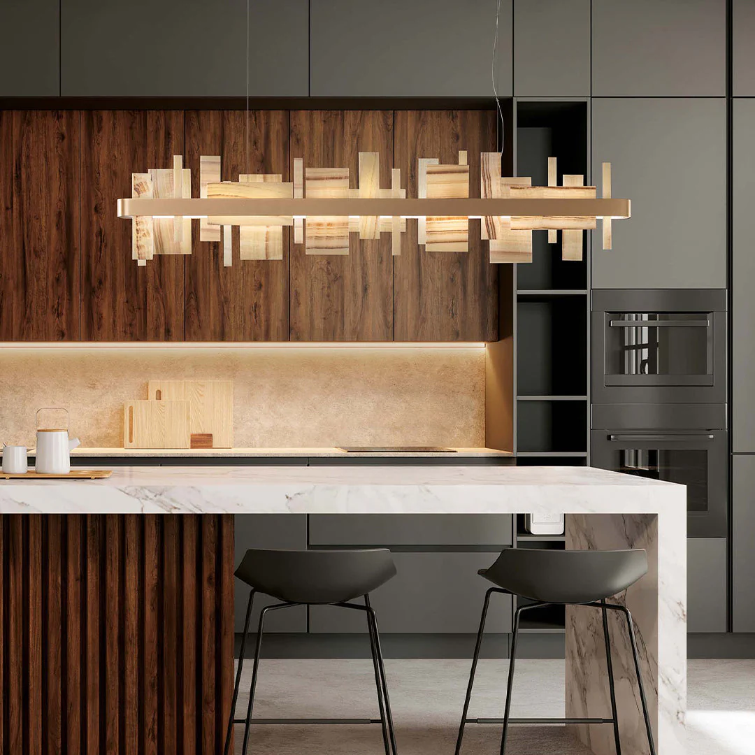 Honice LED Alabaster Chandelier - Image 3
