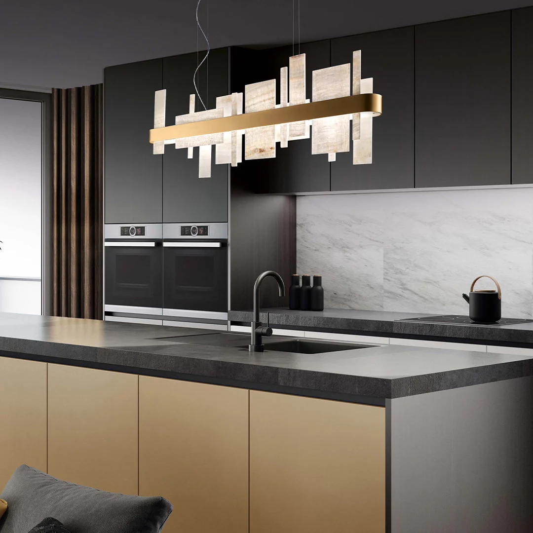 Honice LED Alabaster Chandelier - Image 8