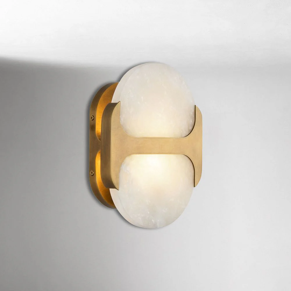 Hopkins Alabaster Sconce 9"–17" - Image 3
