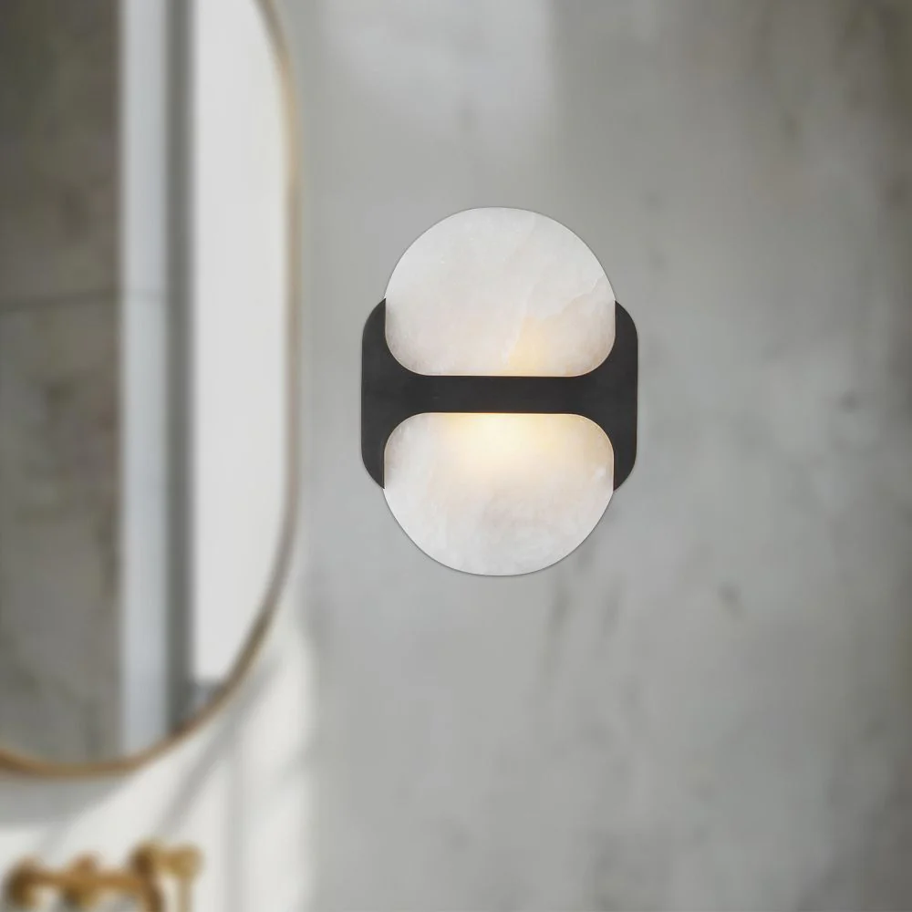 Hopkins Alabaster Sconce 9"–17" - Image 6