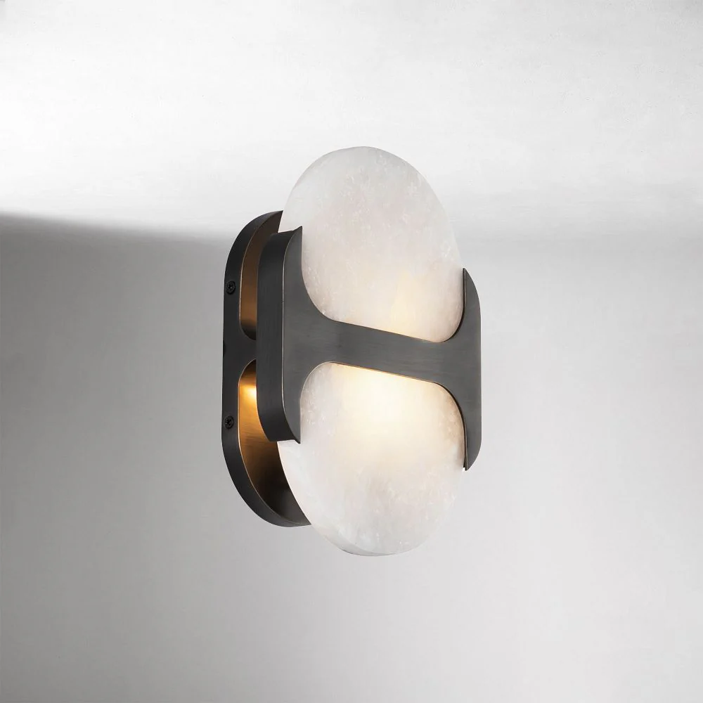 Hopkins Alabaster Sconce 9"–17" - Image 7