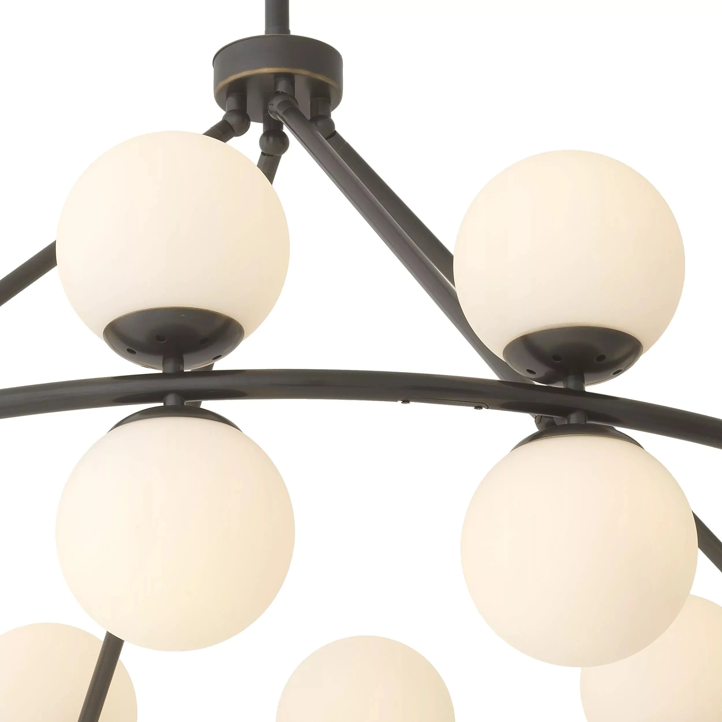 Hutchinson Modern Brass Chandelier - (Antique Brass Finish | Bronze Finish) - Image 16