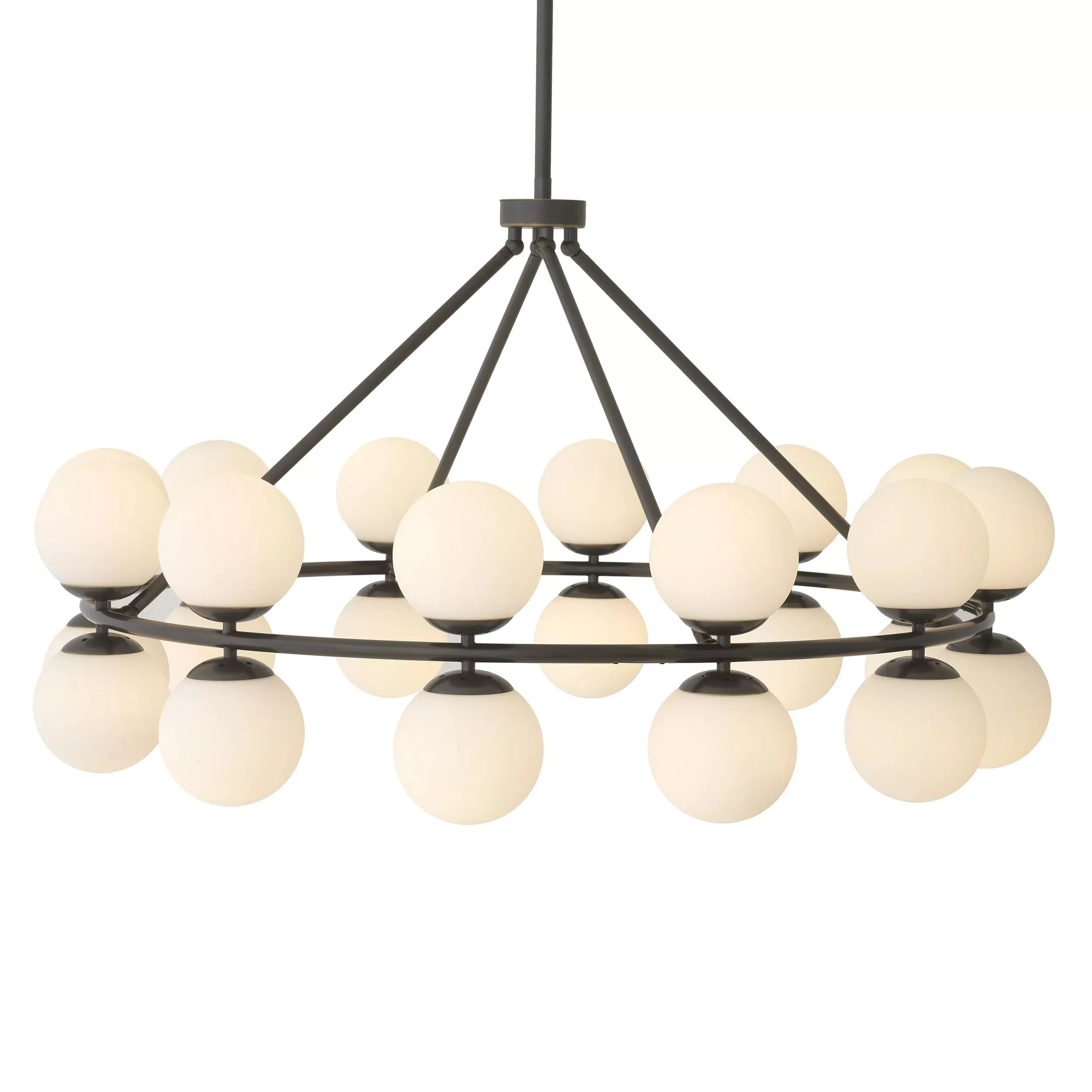 Hutchinson Modern Brass Chandelier - (Antique Brass Finish | Bronze Finish) - Image 6