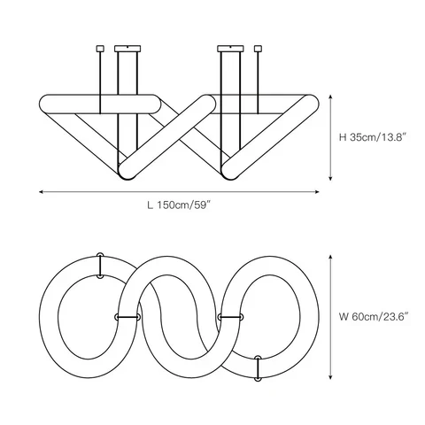 Infinity 12 & 16 Alabaster Pendant Light - Image 12