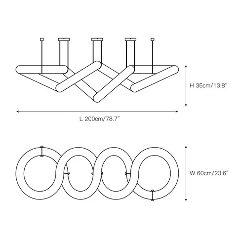 Infinity 12 & 16 Alabaster Pendant Light - Image 13